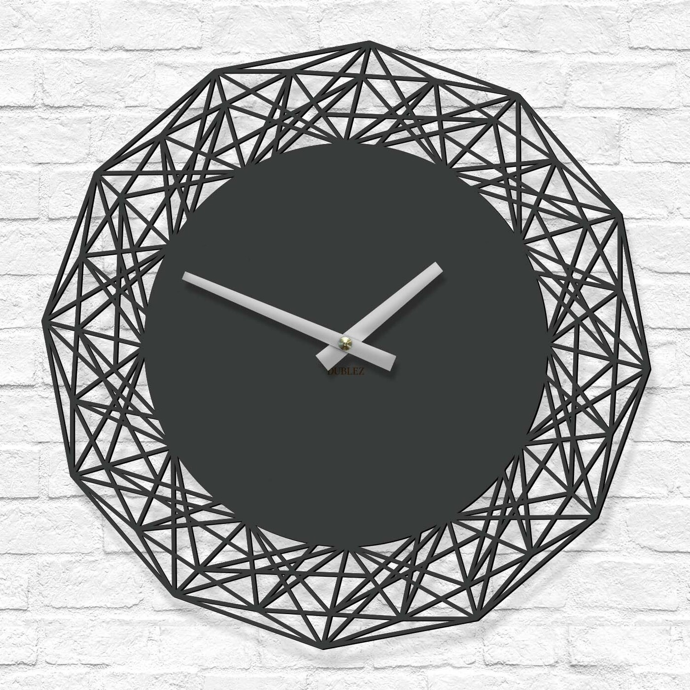 Luxusné hodiny do obývačky - Silvera | Antracitovo-šedá