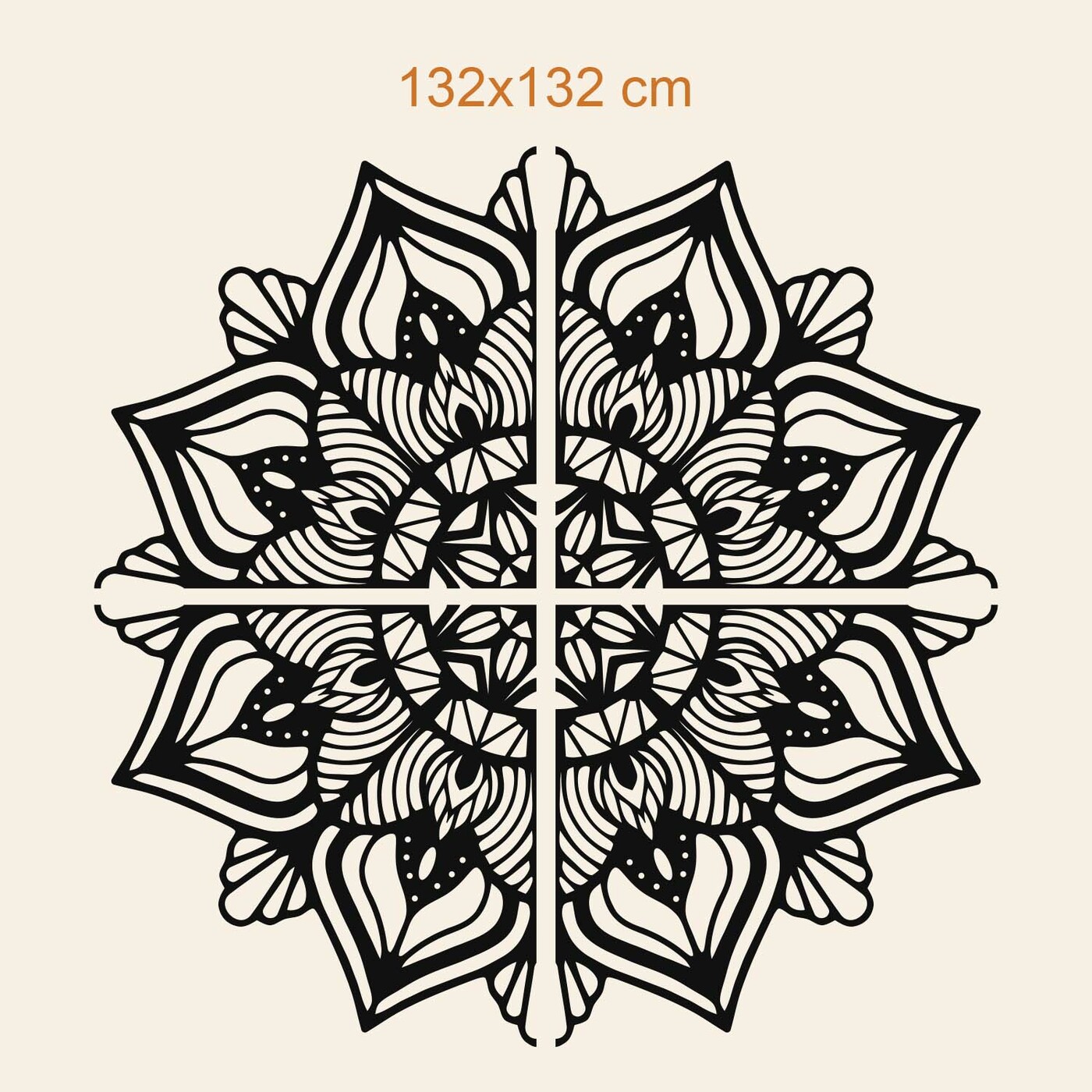 Rodinná mandala na stenu  | 132x132 cm