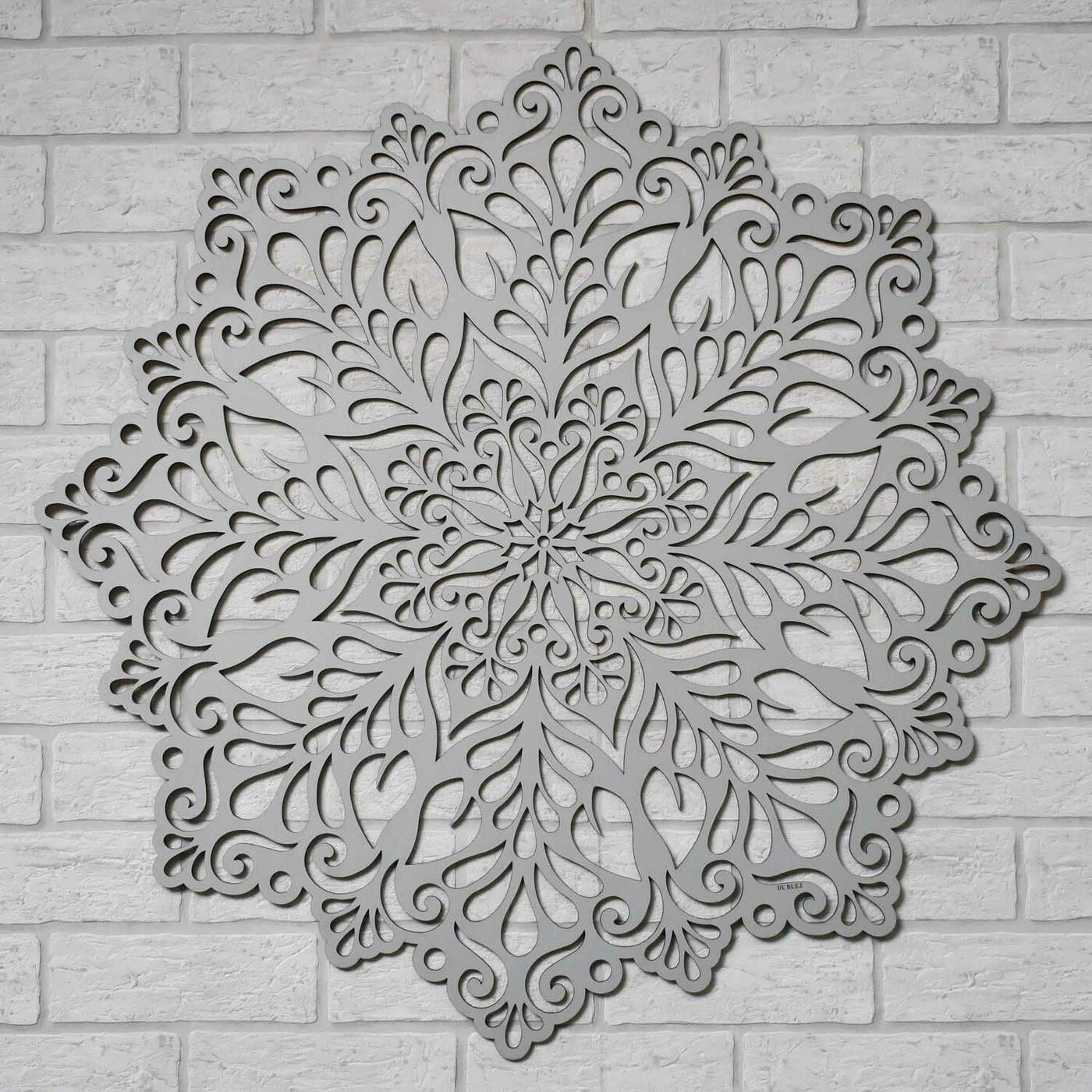 Wooden Wall Art - Mandala of Happiness | Silver