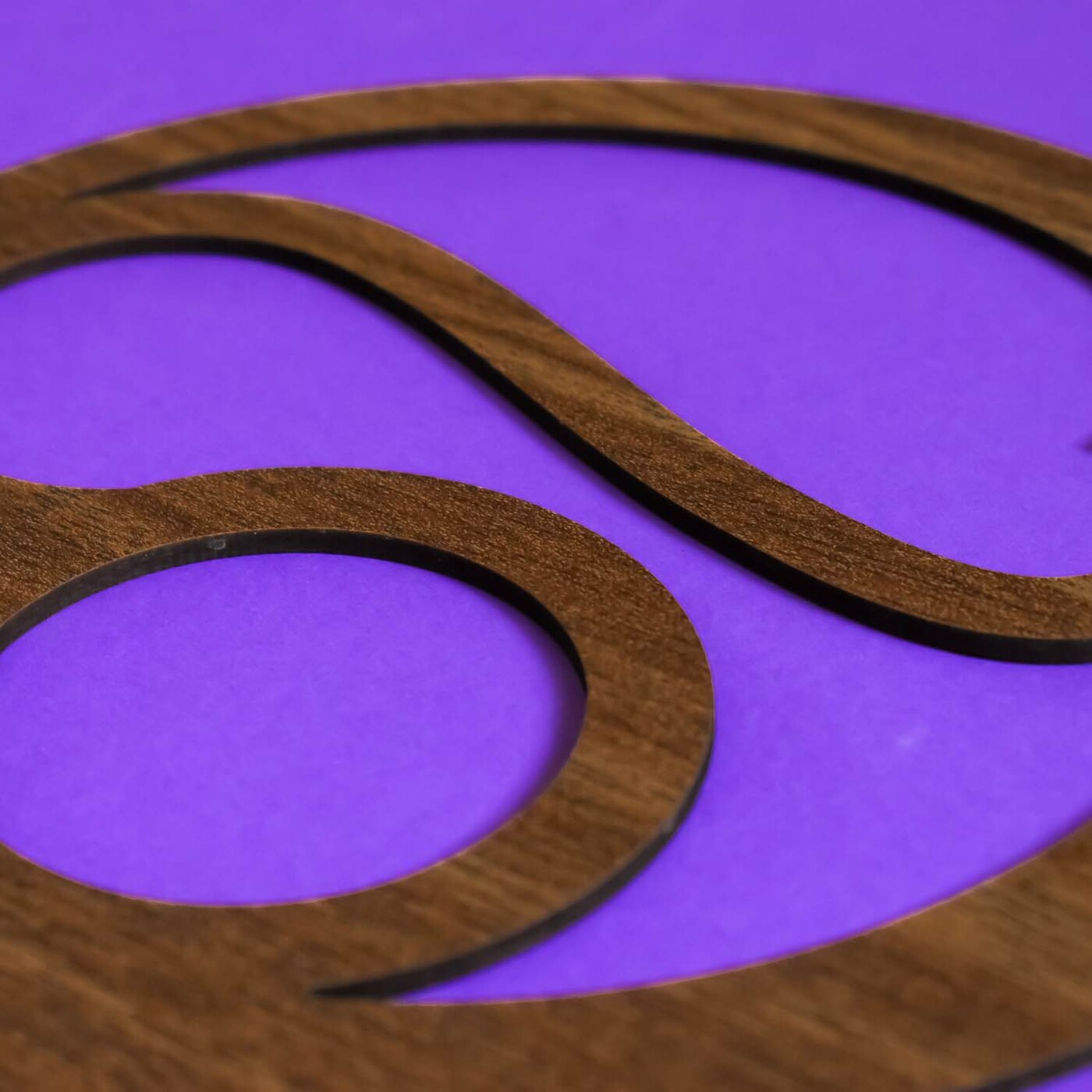 Wooden Symbol - Zodiac Sign Leo | Walnut