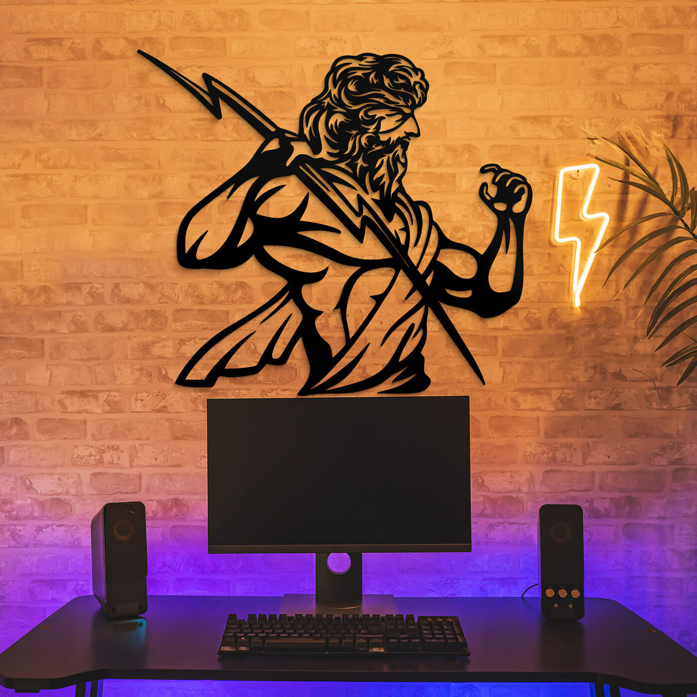 Vyrezávaný obraz z dreva - Zeus | Čierna