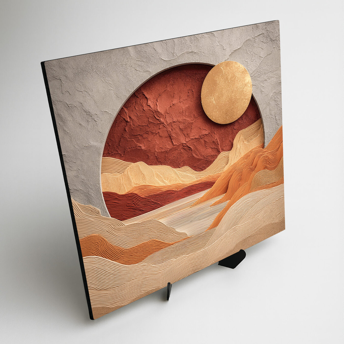 Wooden picture - Sandy sun