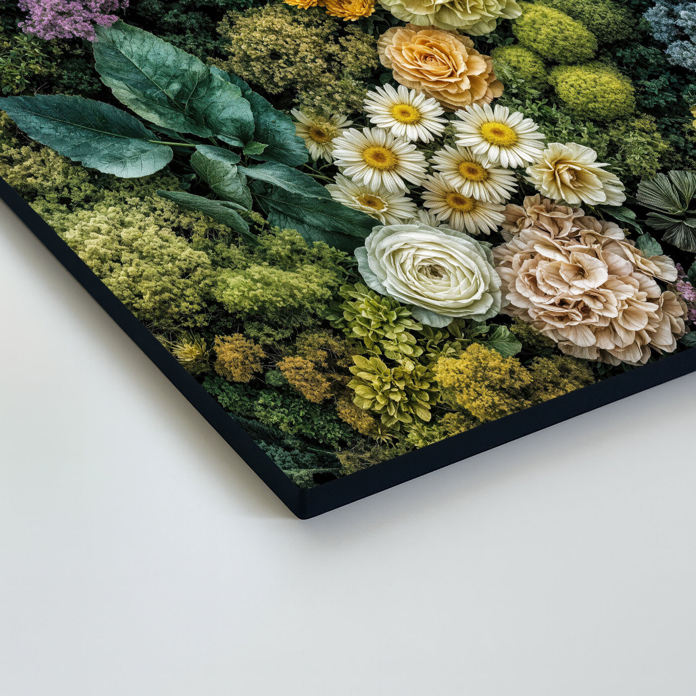 Prírodný obraz s machom a kvetmi - Kvitnúca záhrada