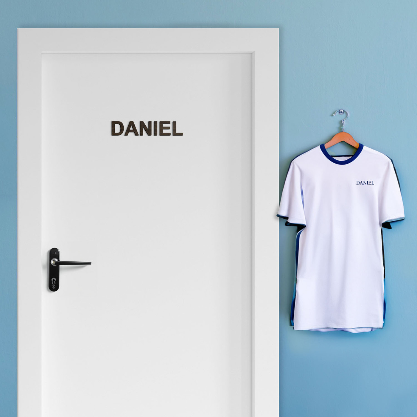 Vlastný nápis / text na dvere z dreva | Wenge