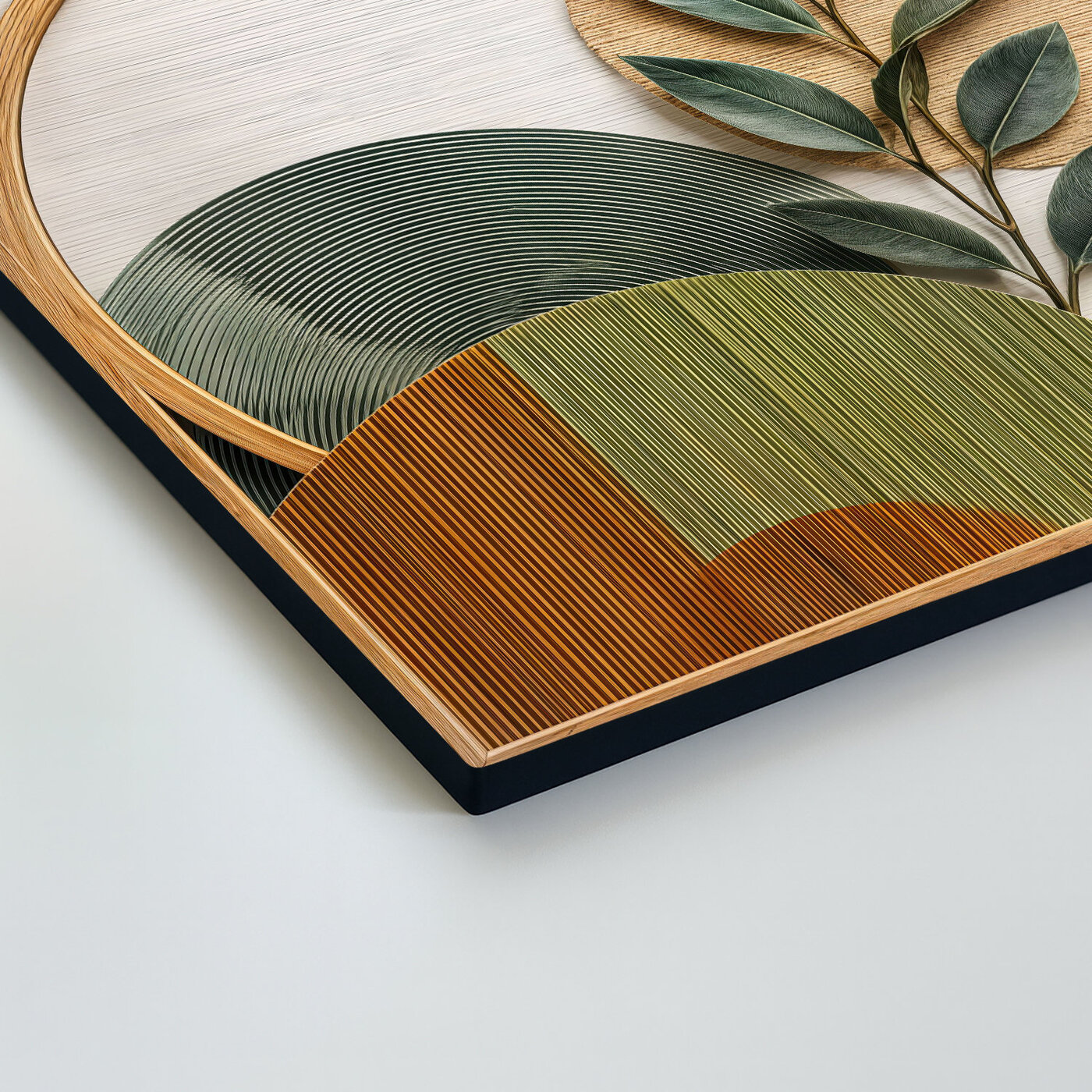 Minimalistická dekorácia s listami - Línie života