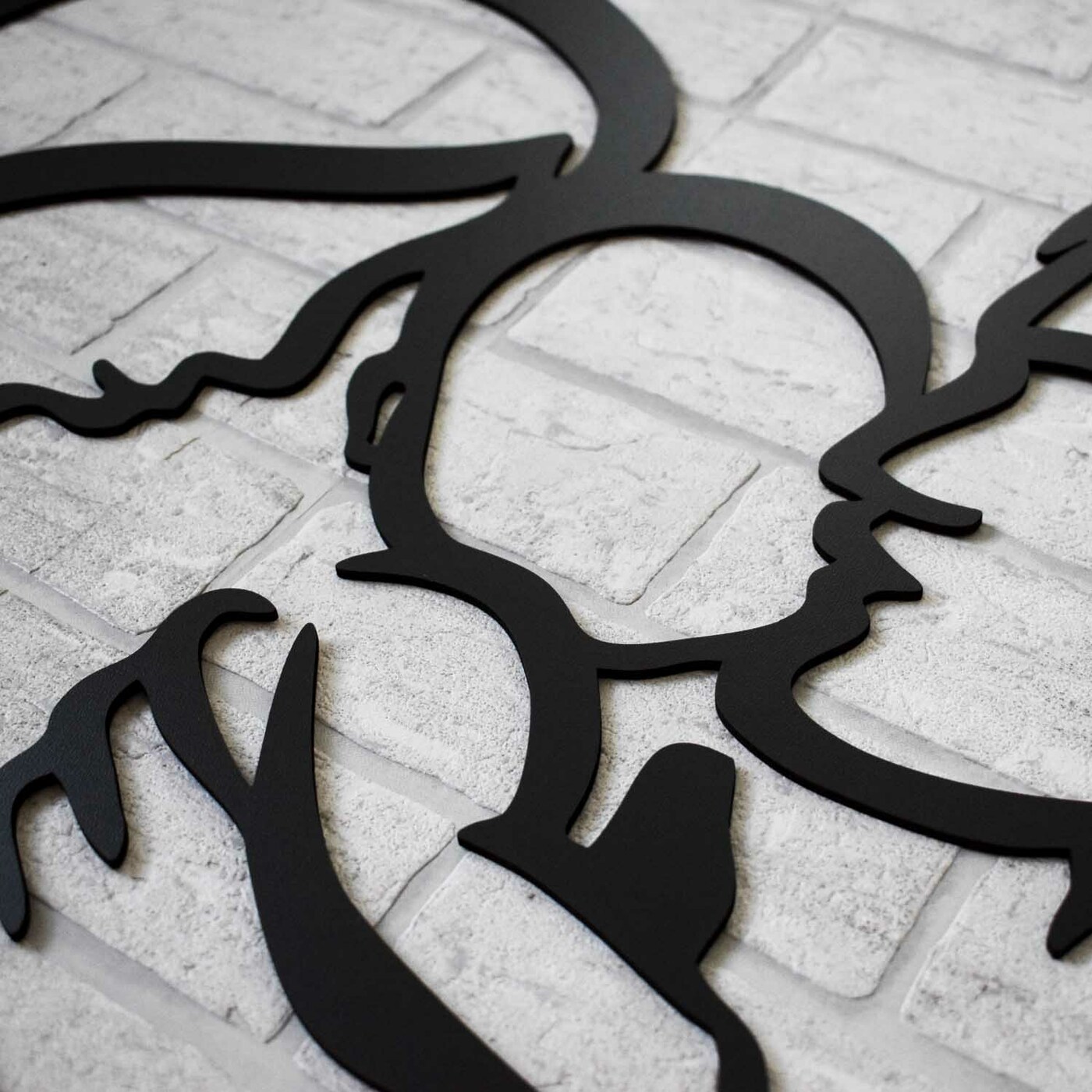 Wooden Wall Art - Family | Black