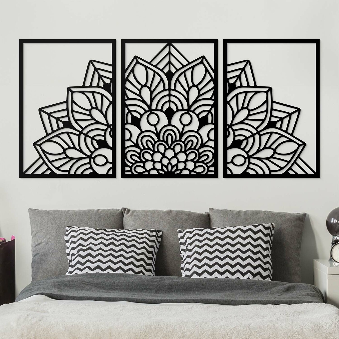 Multi-Part Mandala - Blooming | Black