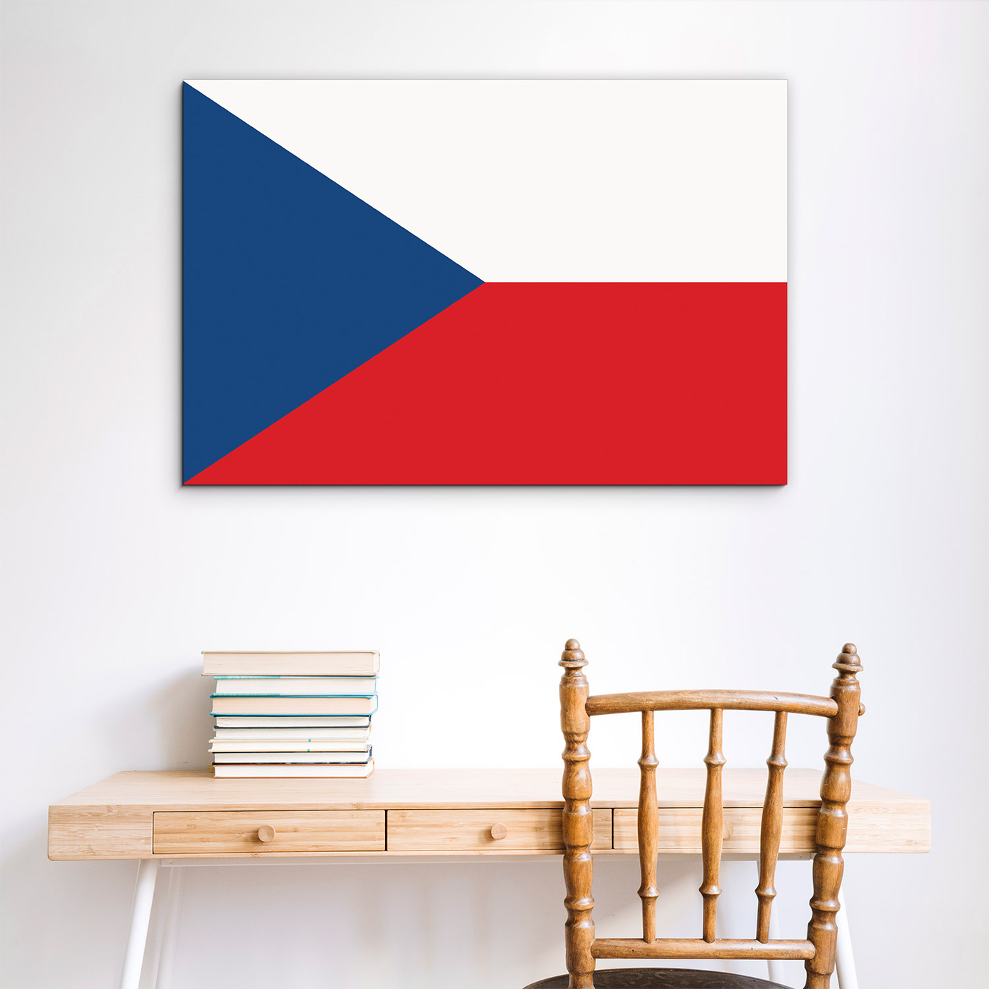 Dřevěný obraz státní vlajky - Česká republika