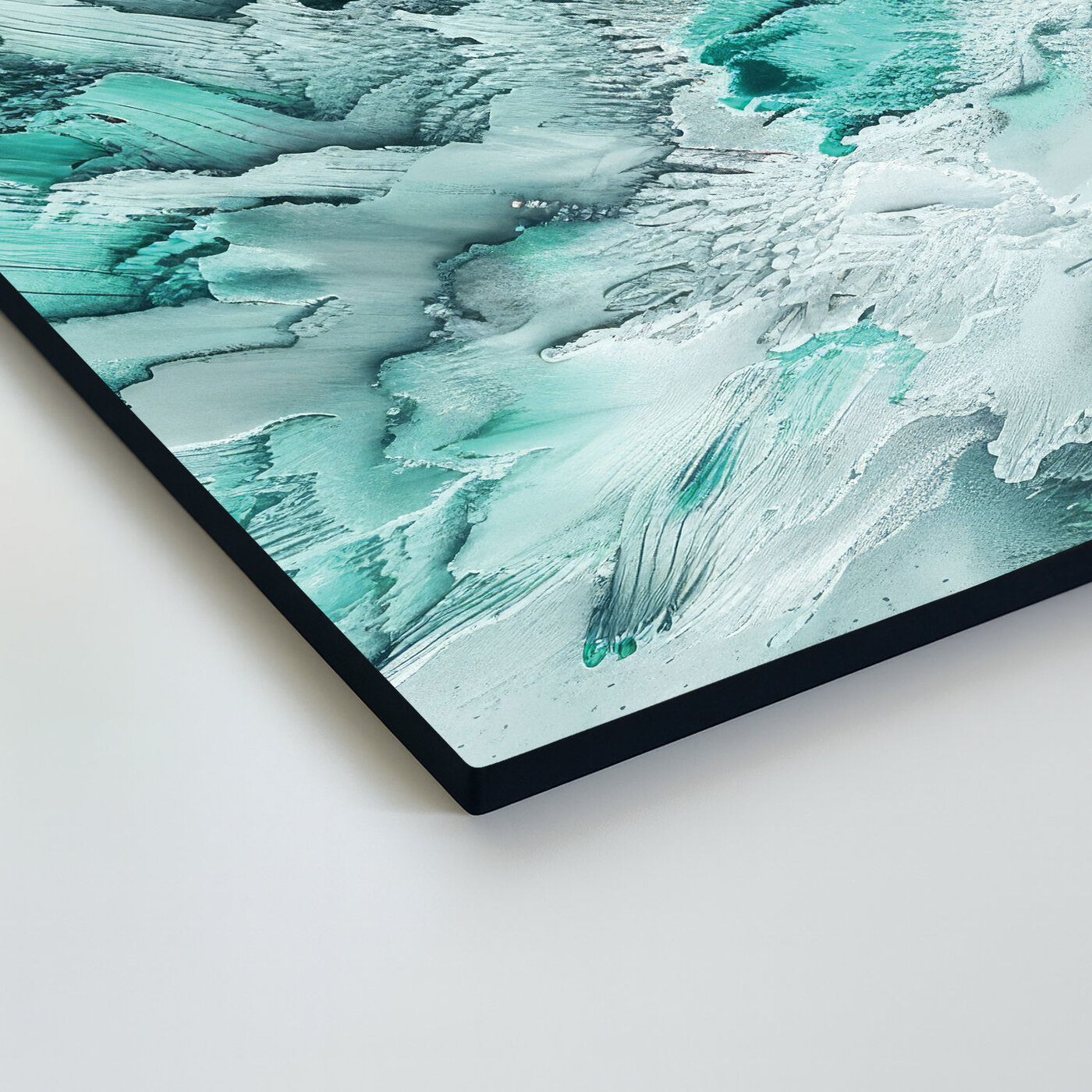 Wooden Abstract Wall Art - Frosty Waves