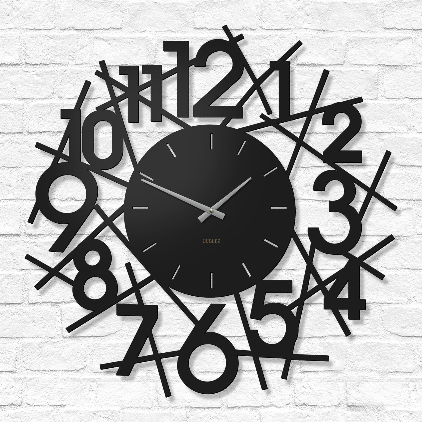 Designer Clock - Vortex | Black