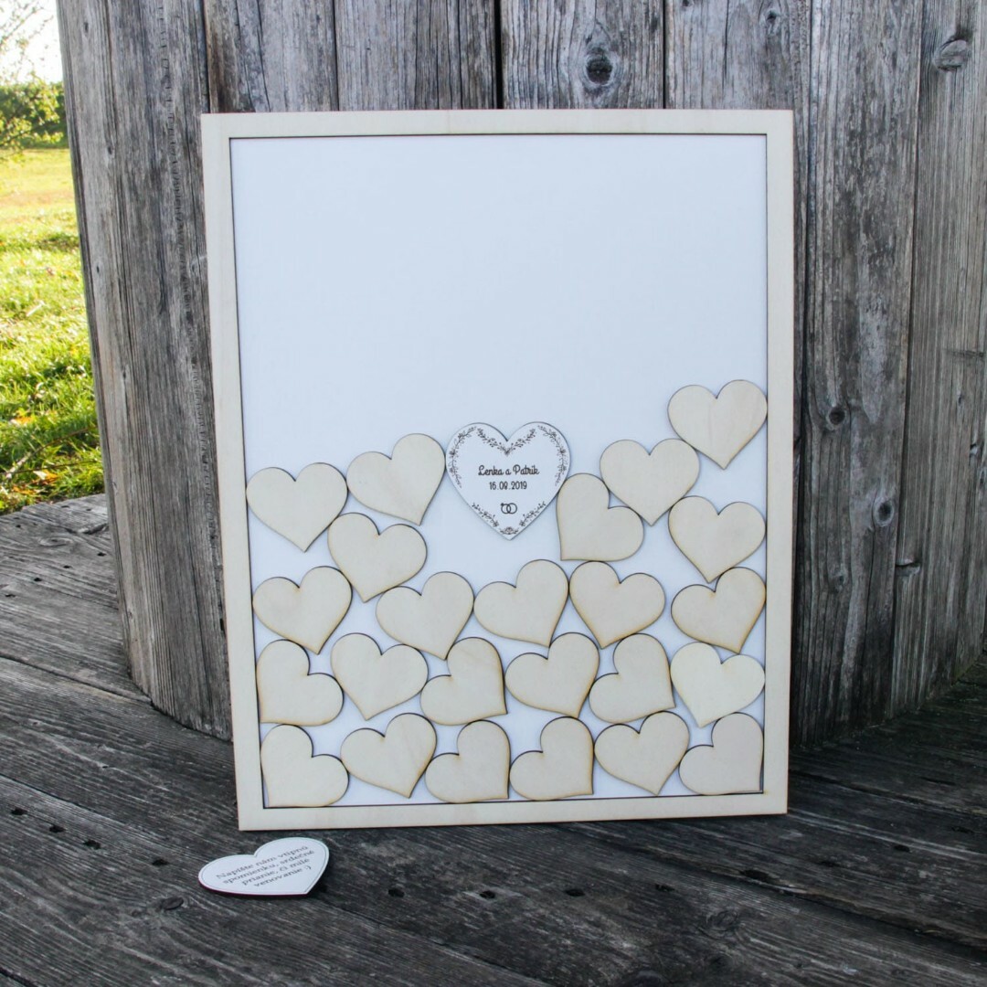 Svadobná kniha pre hostí - Spomienková tabuľa 