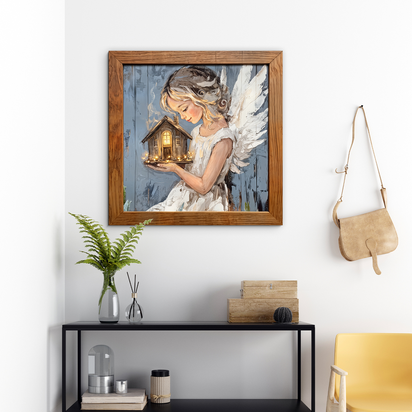 Angel picture on the wall - Heart of the home