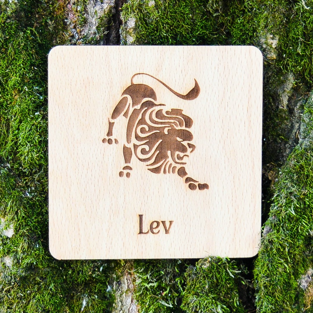 Pivná podložka - Znamenie Lev