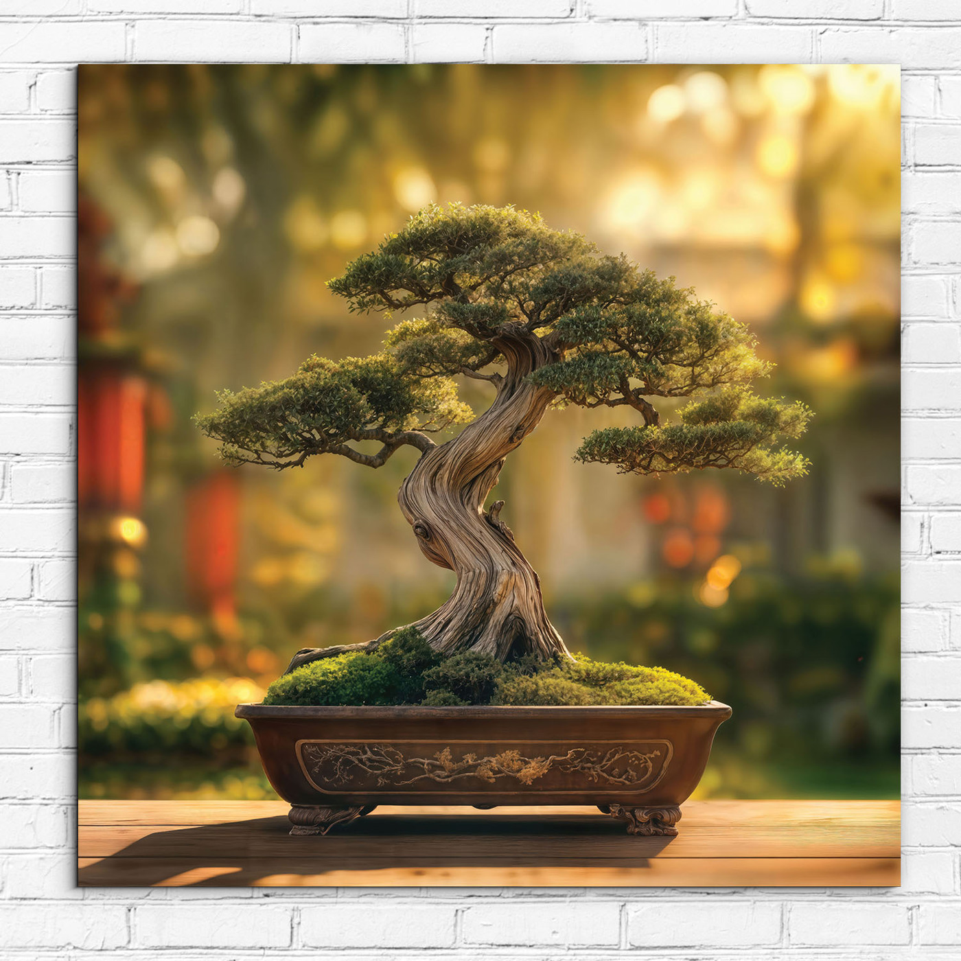 Image on wood - Bonsai