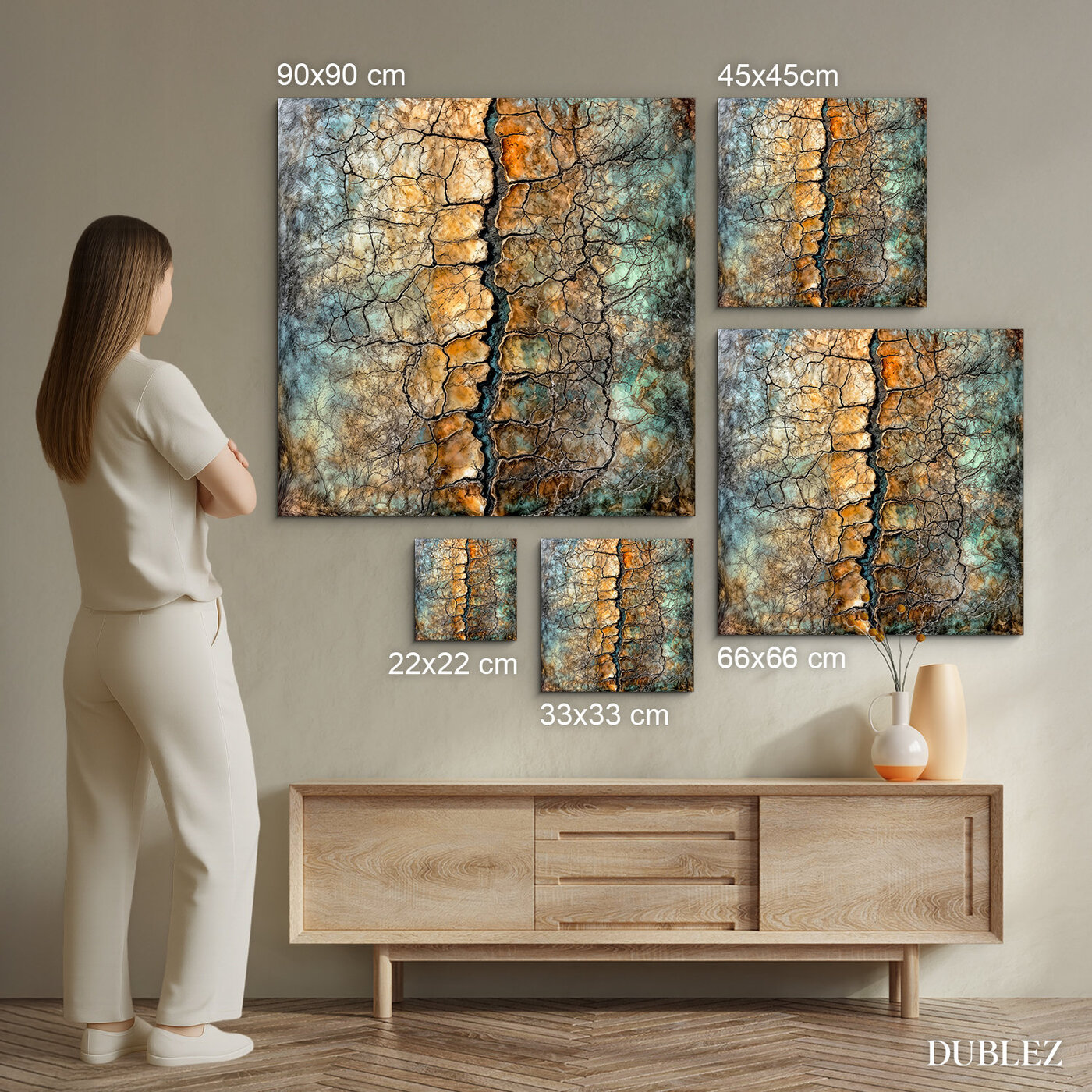 Modern abstract painting - The Crack