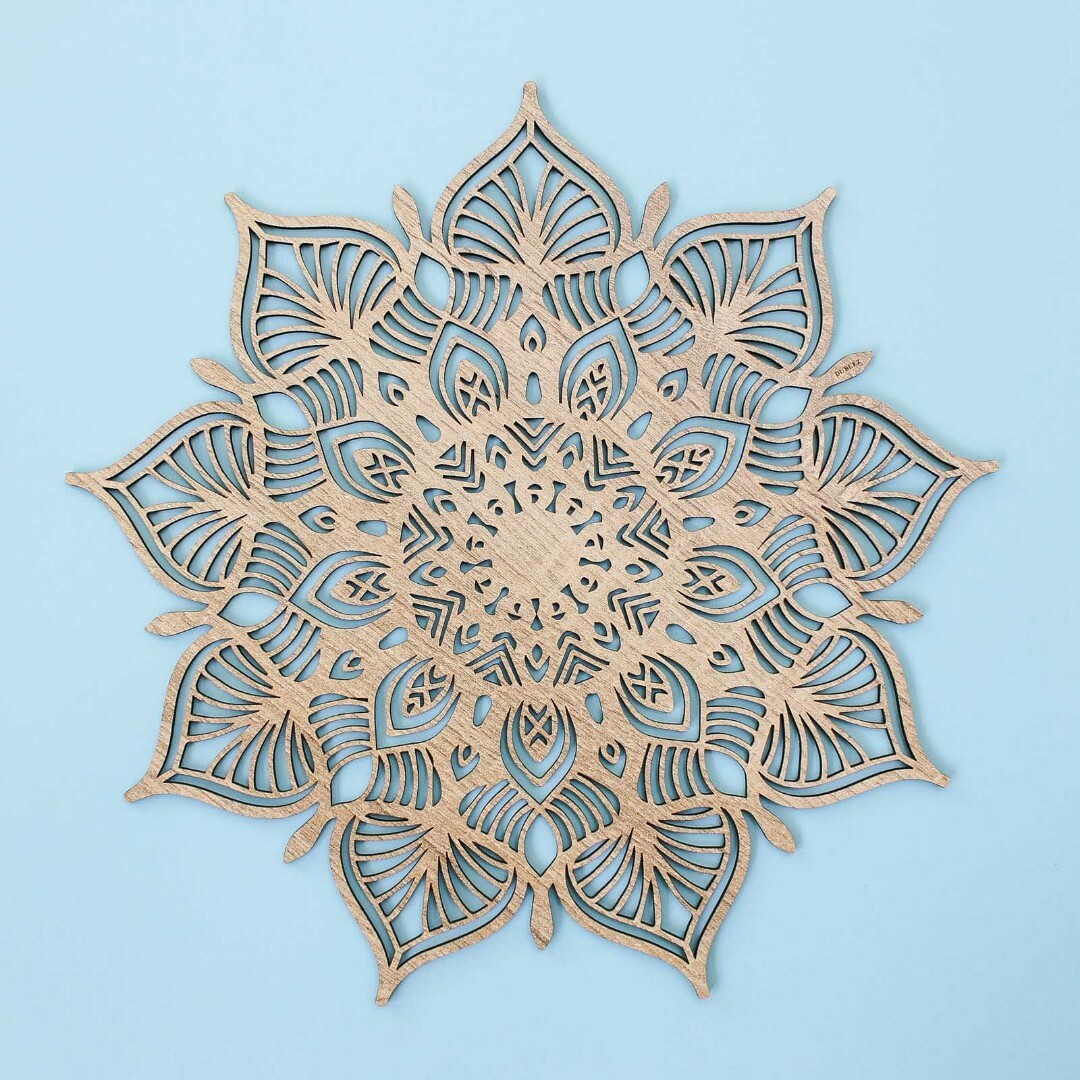 Extravagant Mandala on the Wall - 3D Picture | Oak Sonoma
