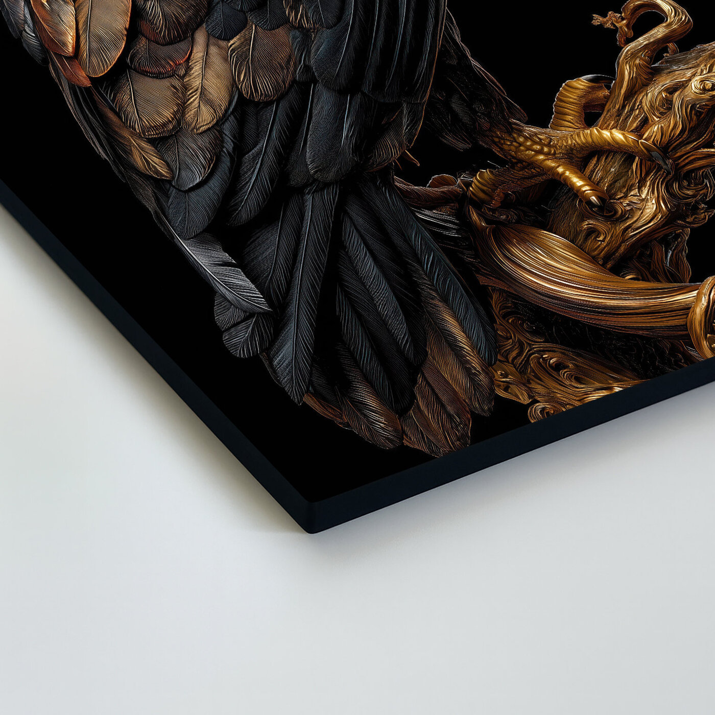 Luxusní obraz na dřevě - Bronzový orel