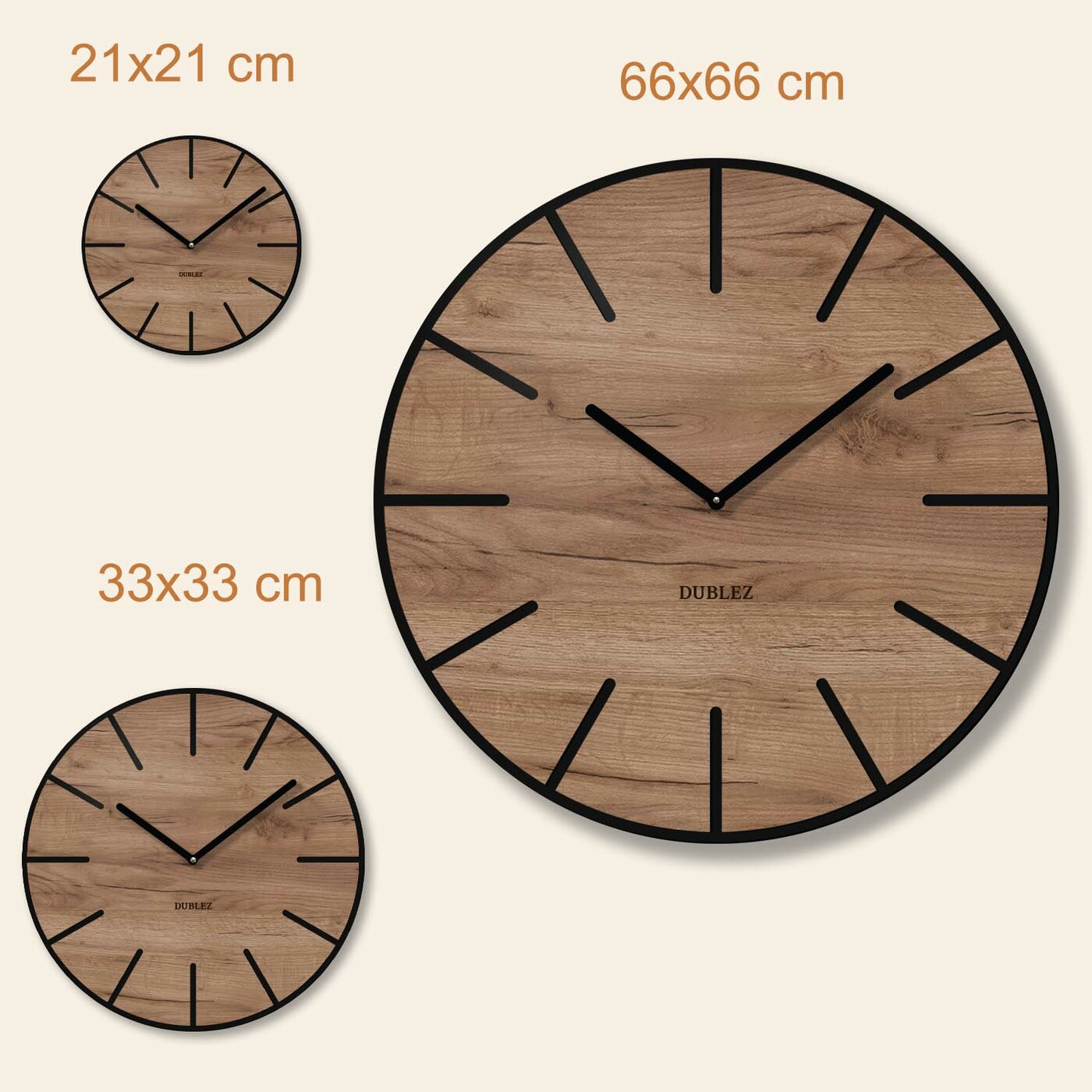 Wall Clock with Silent Movement - Cynthia