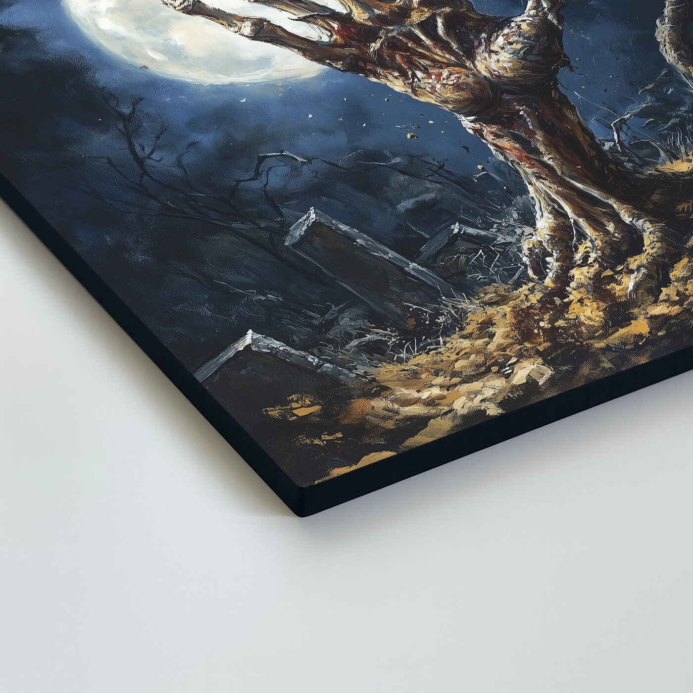 Dark Wooden Wall Art - Zombie