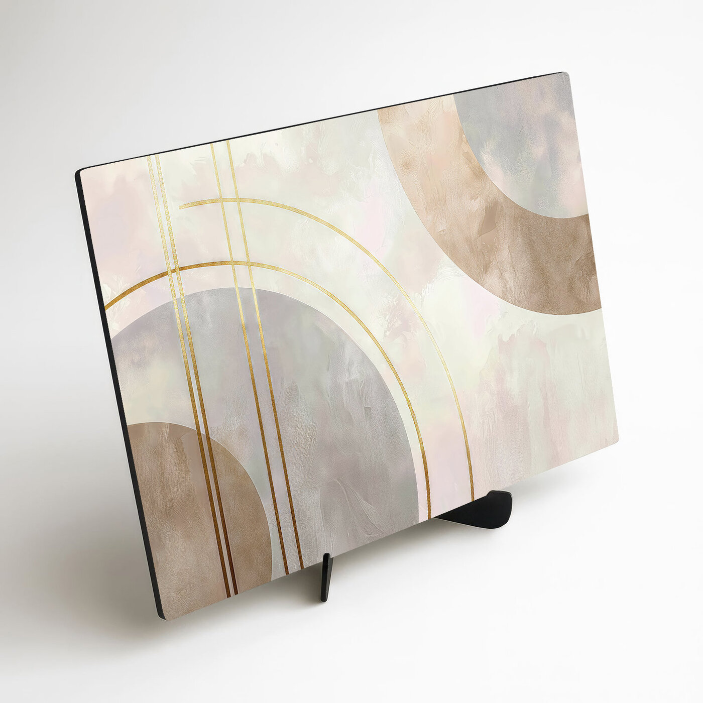 Abstract wall art - Golden Geometry