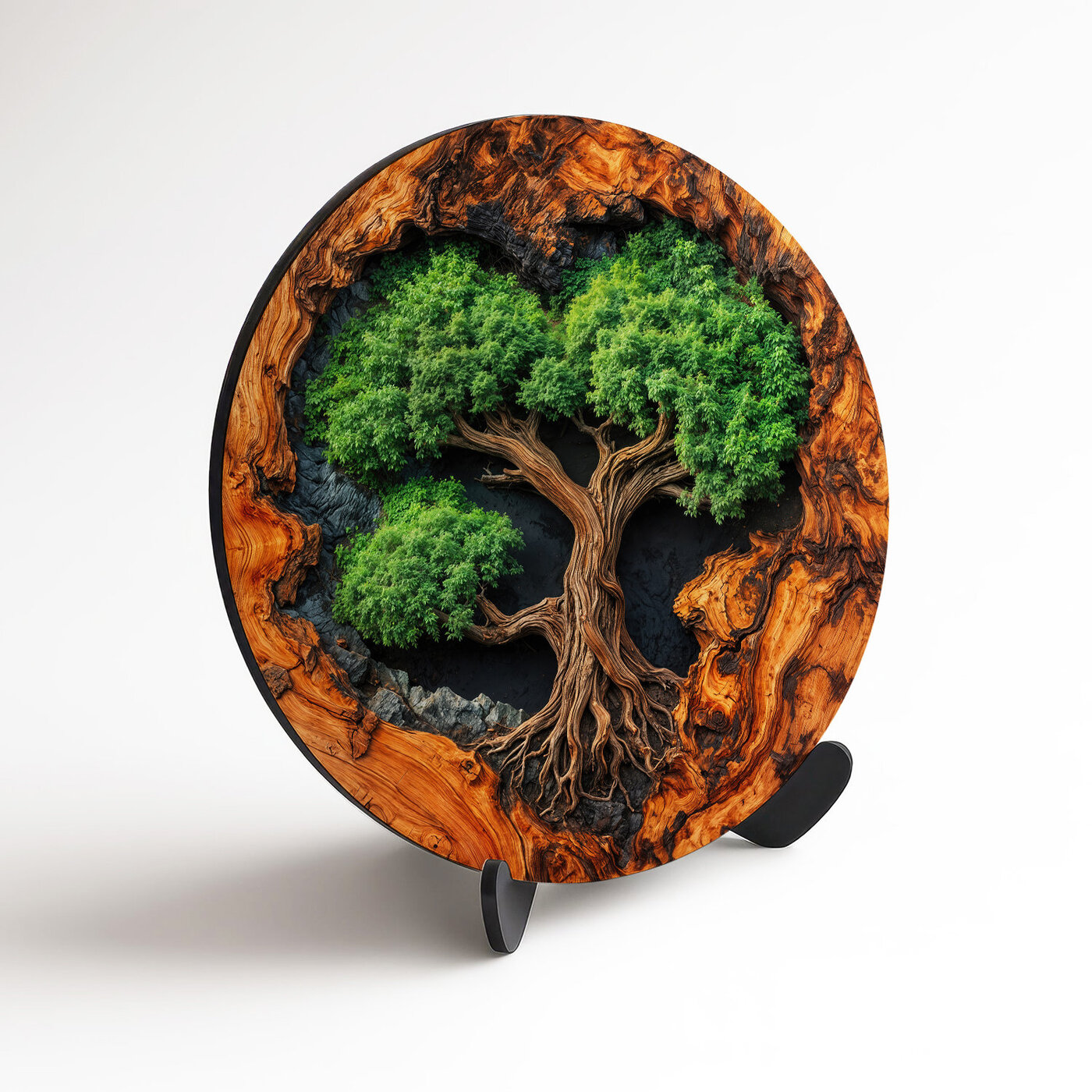 Fából készült szívfa a falra - Az erdő lelke