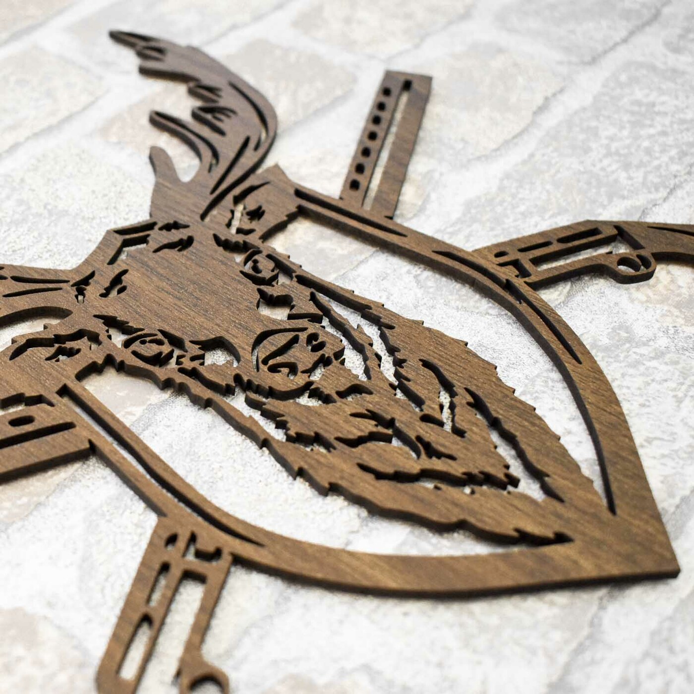 Wooden 3D Wall Art - Deer | Walnut