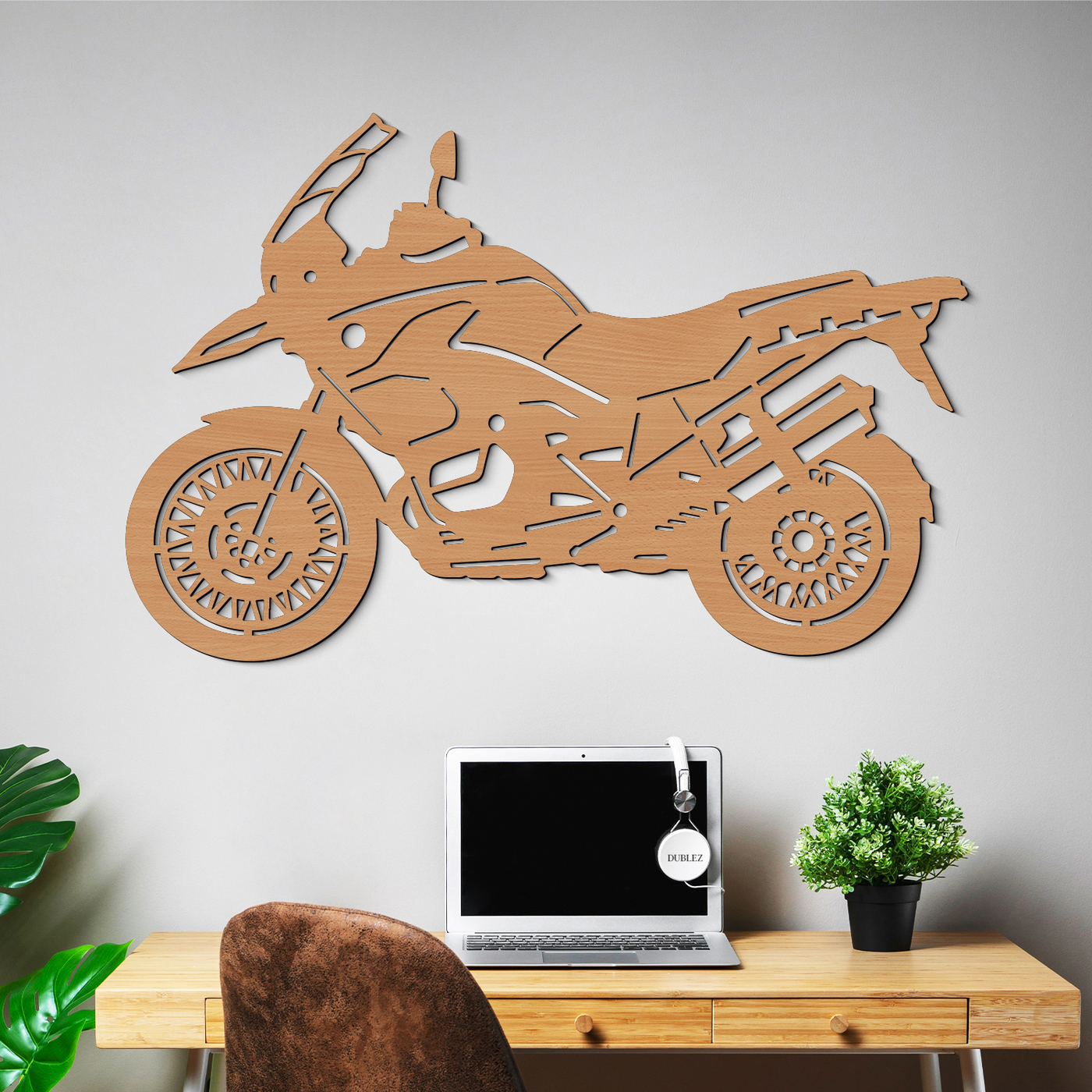 Drevený obraz motorky - BMW R1200 GS | Buk