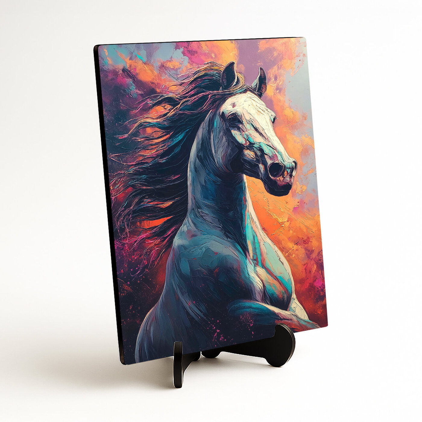 Modern colorful painting of a horse