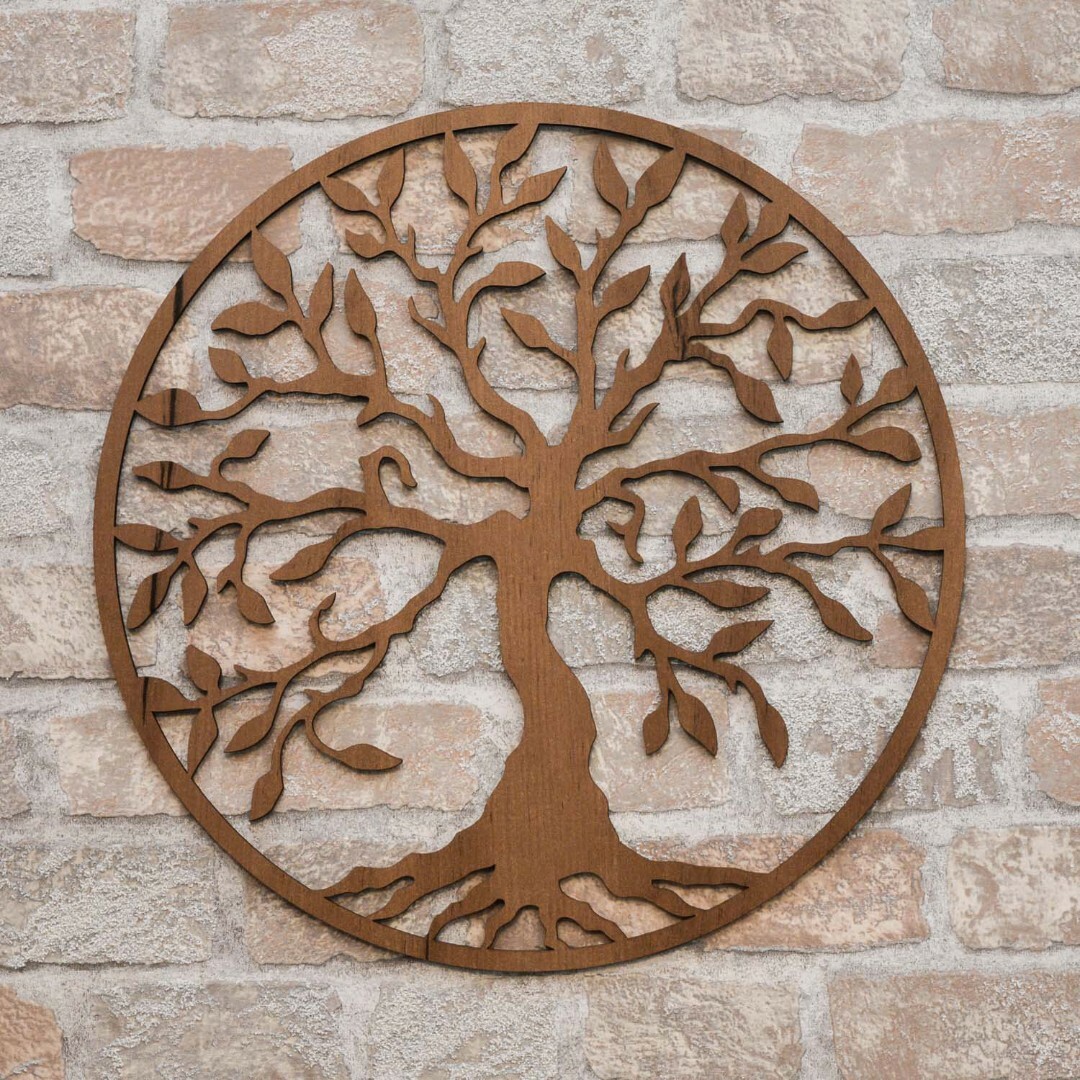 Wall Art Tree of Life - Yesod | Tobacco Oak