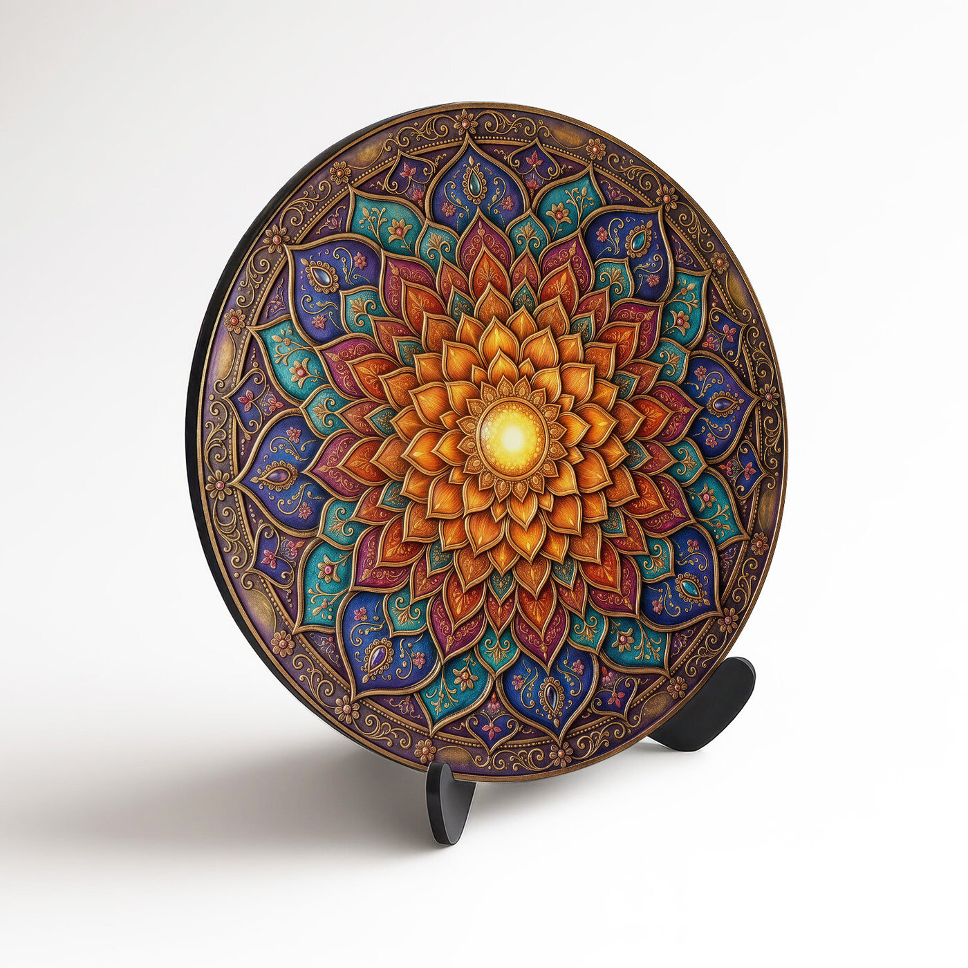 Obraz mandala - Zlatý plamen