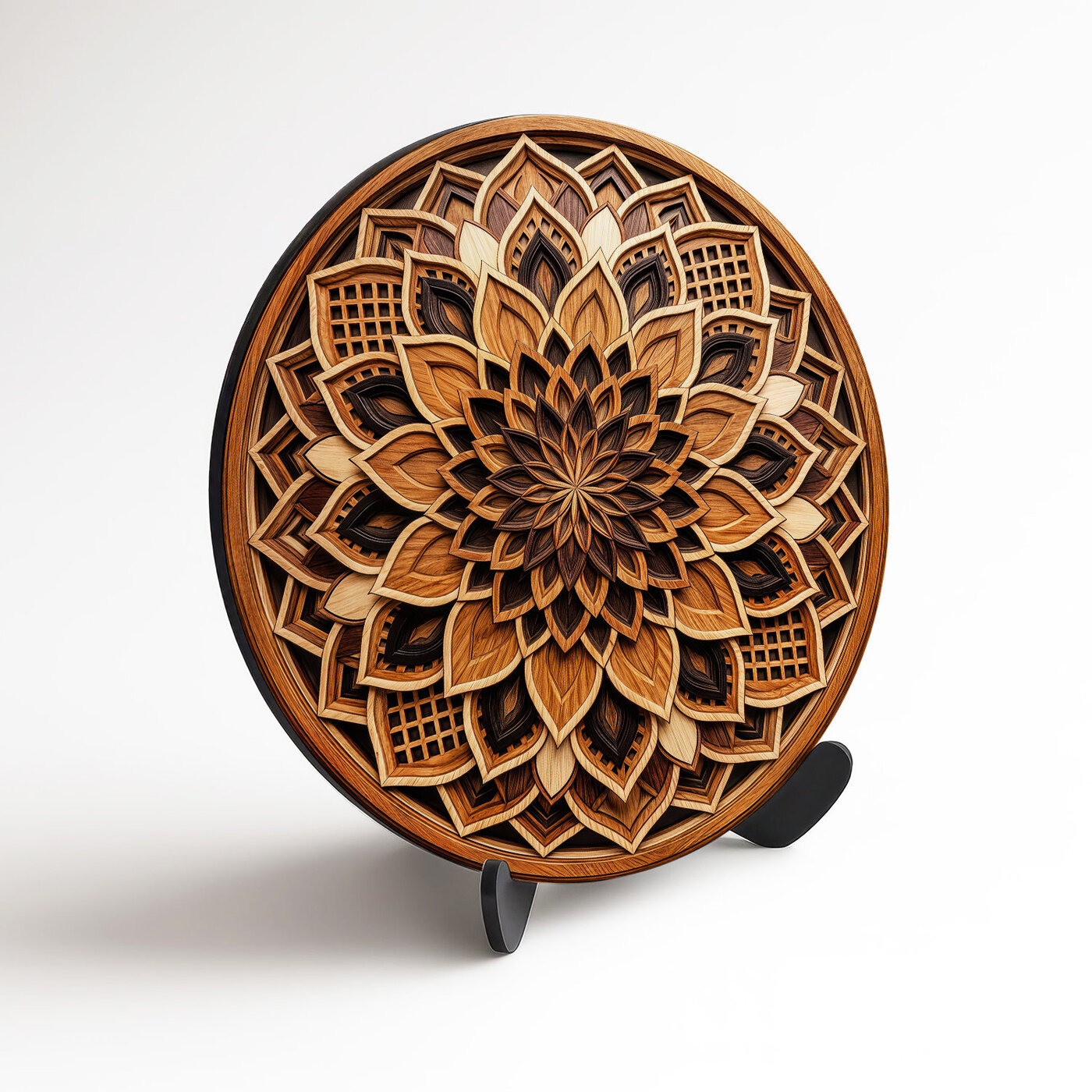 Obraz mandaly - Kresba dřeva (UV Tisk)