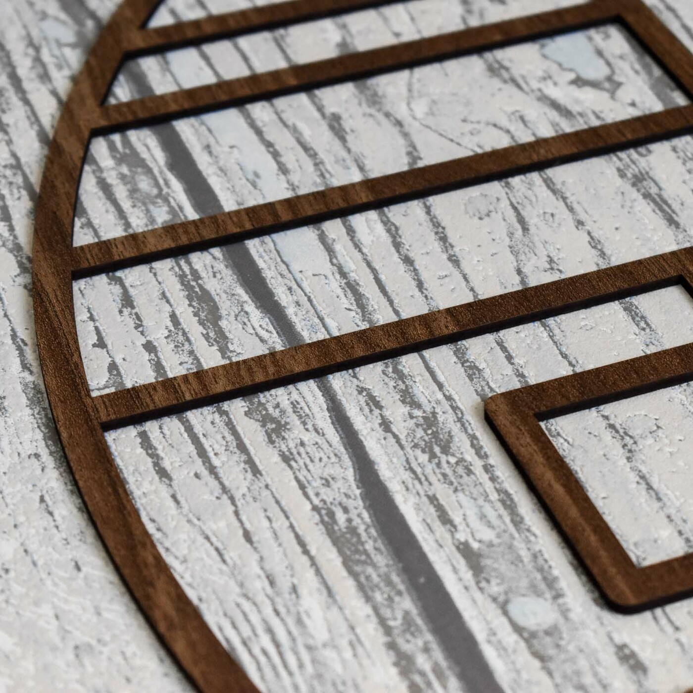 Abstraktný obraz kvetov - Geometrická ruža | Orech