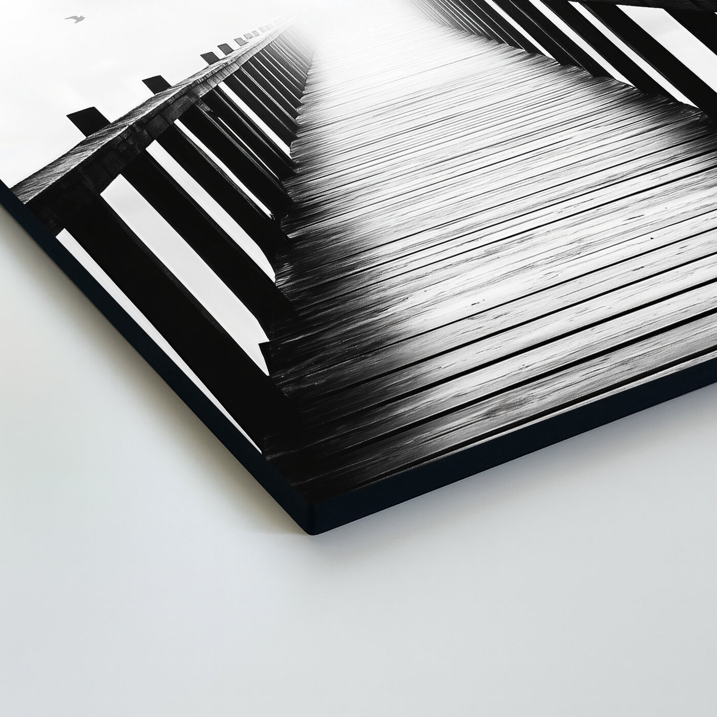 Black and white image - Pier