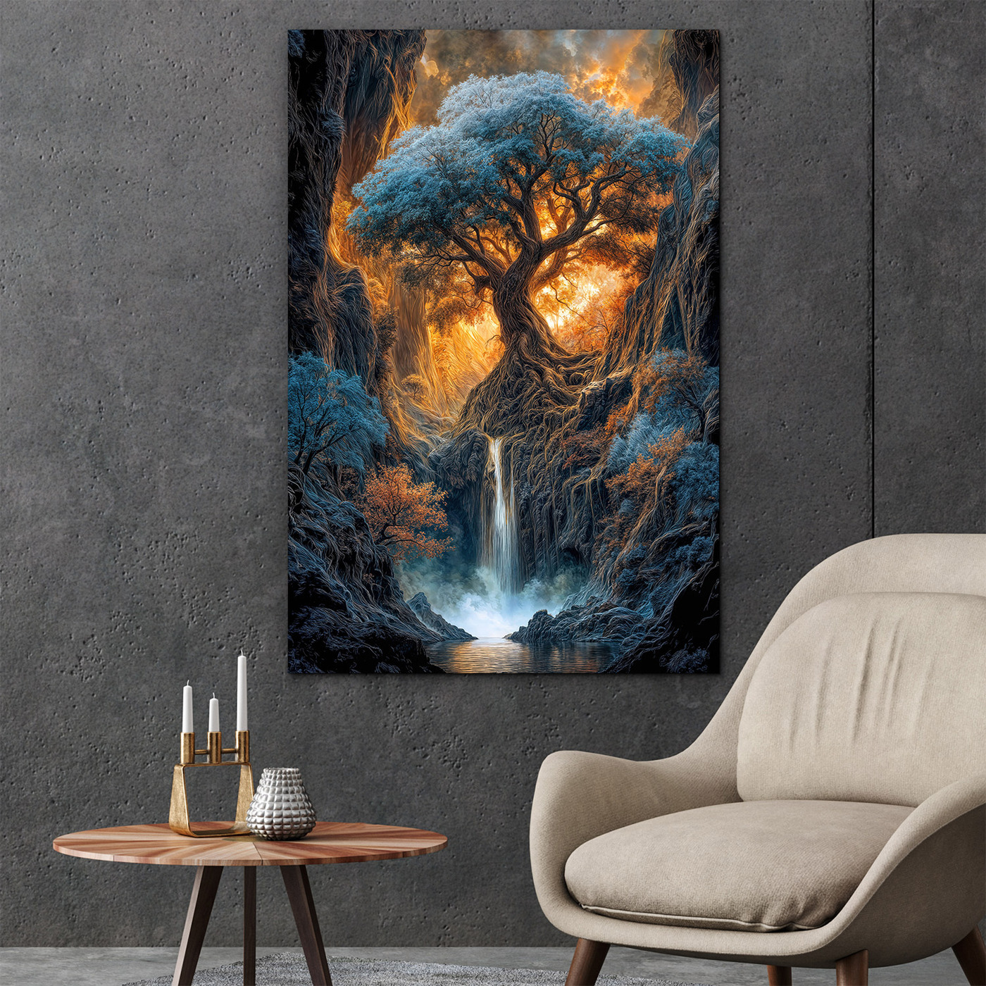 Wooden image of the tree of life - Memories of ancestors