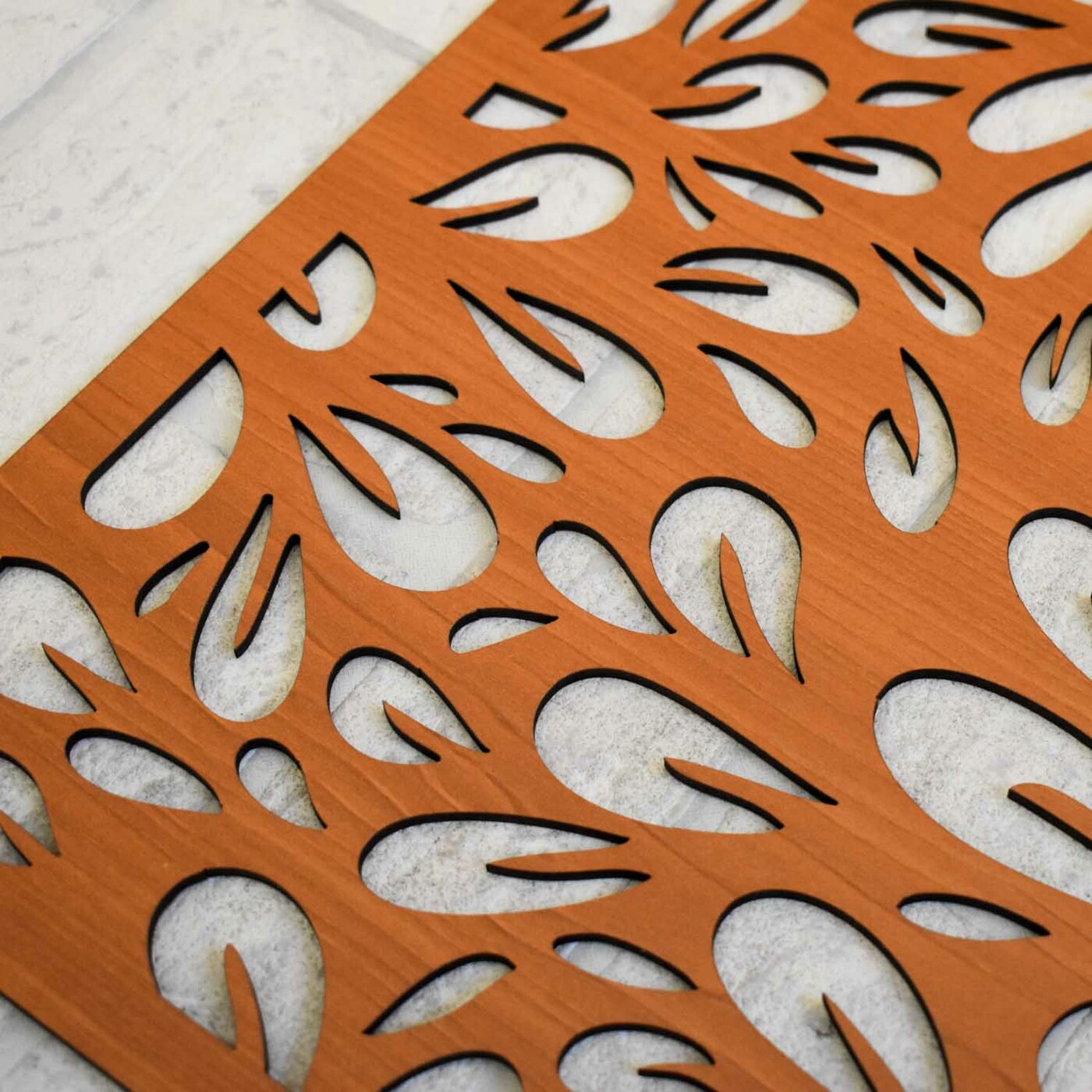 Kitchen Panel on the Wall - Oasis of Flowers | Cherry