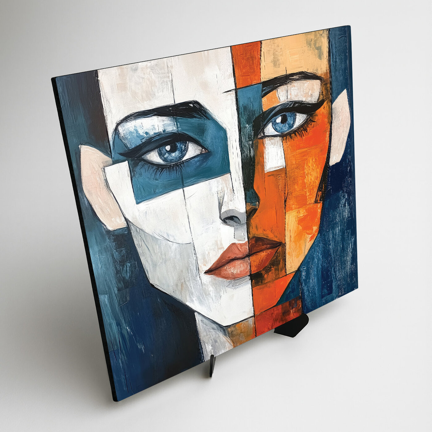 Abstrakt obraz z dreva - Portrét