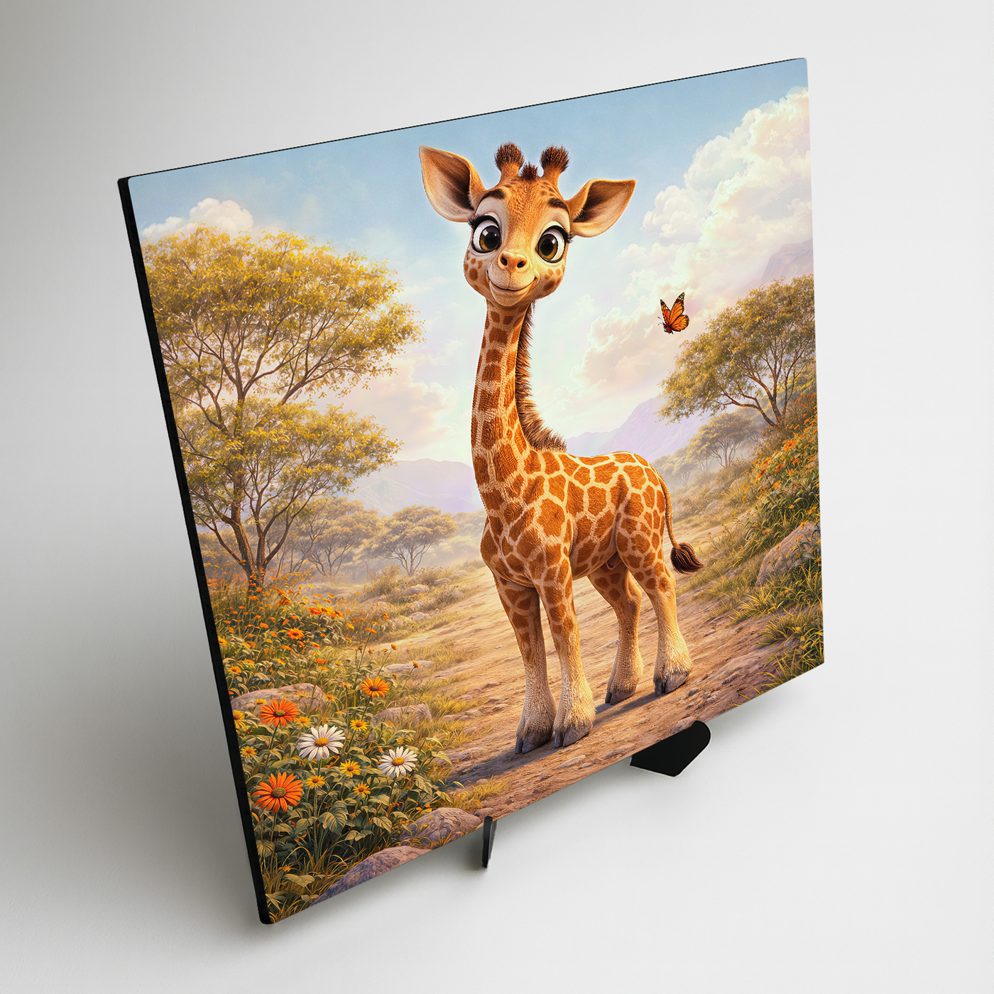 Drevená dekorácia pre deti - Žirafa