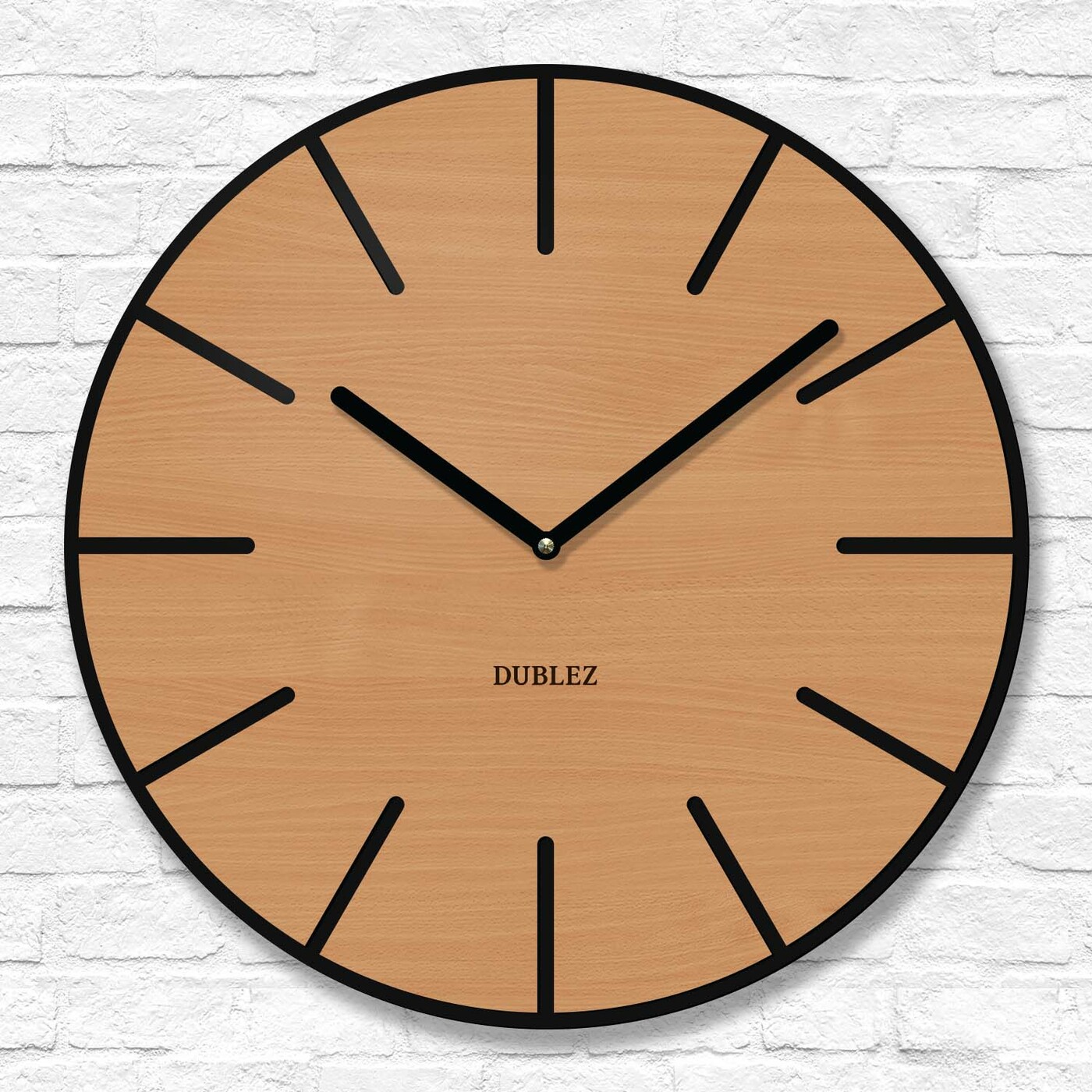 Wall Clock with Silent Movement - Cynthia | Beech