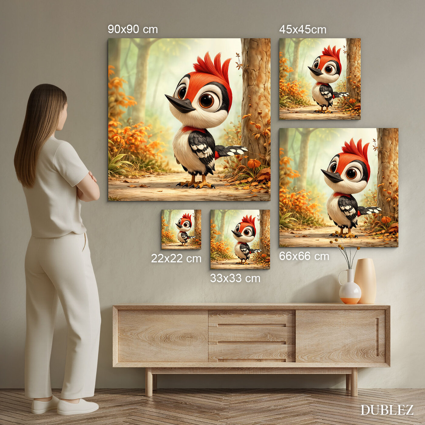 Detský obraz - Veselý ďateľ