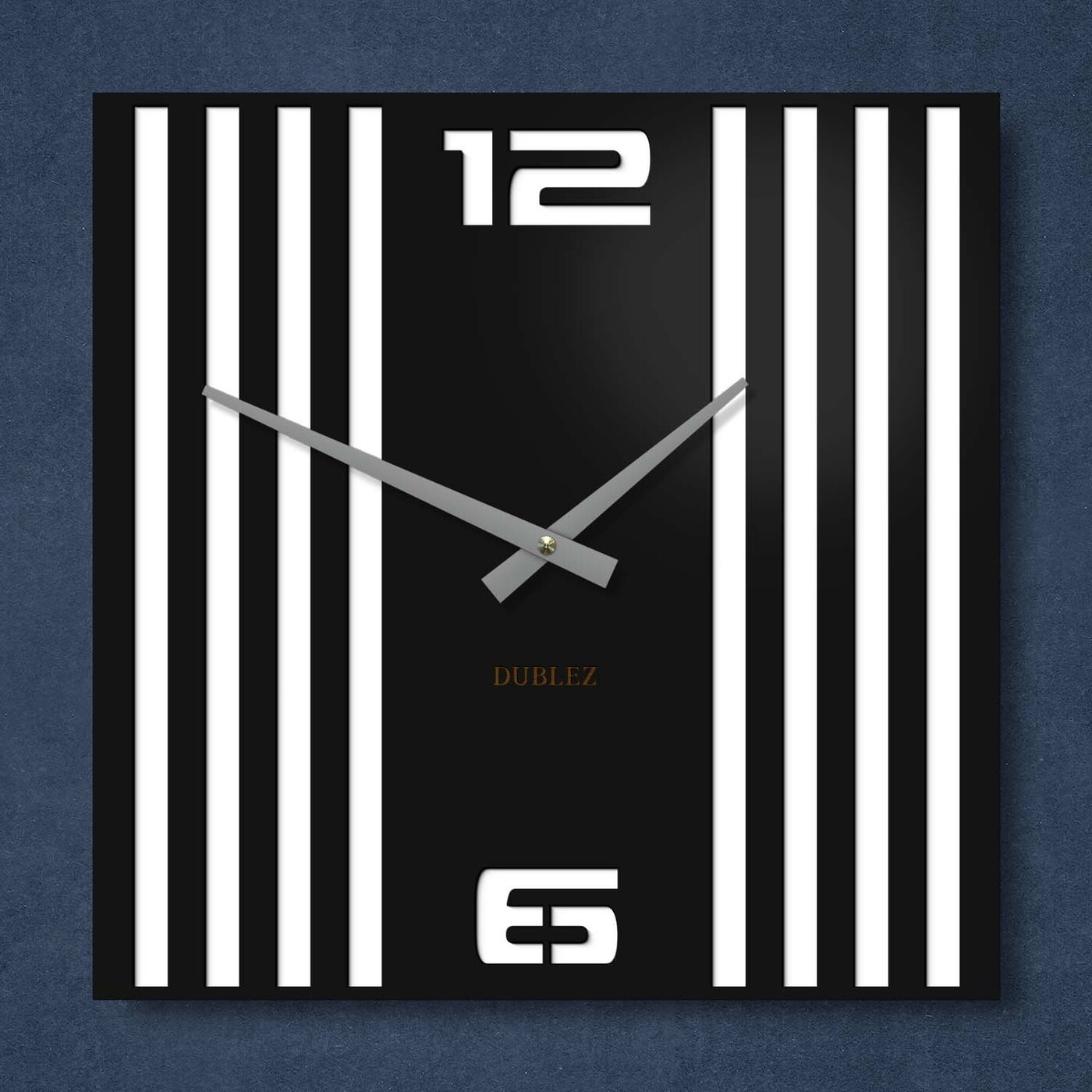 3D hodiny na stenu - Urban Lines | Biela