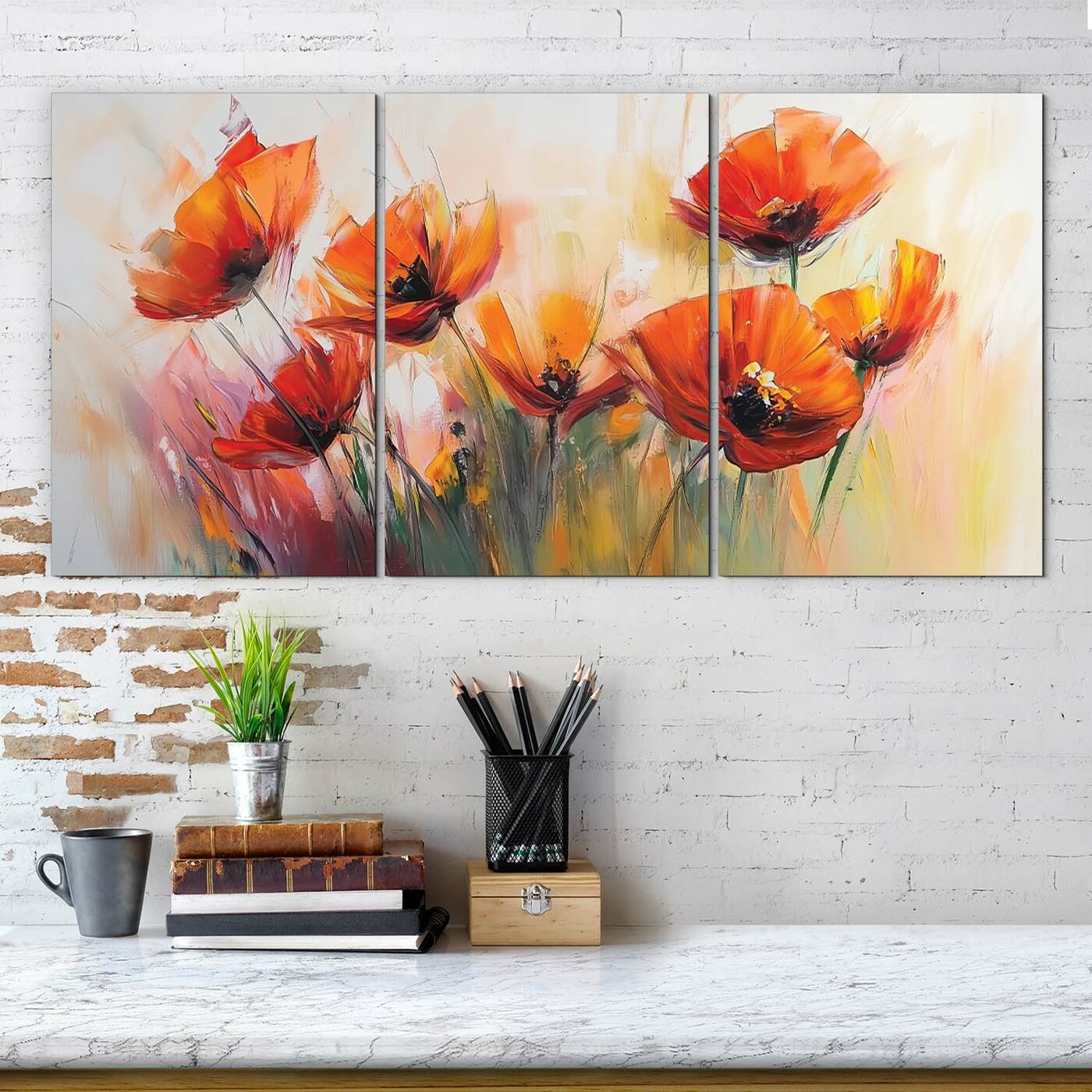 Wall Art - Red Poppies
