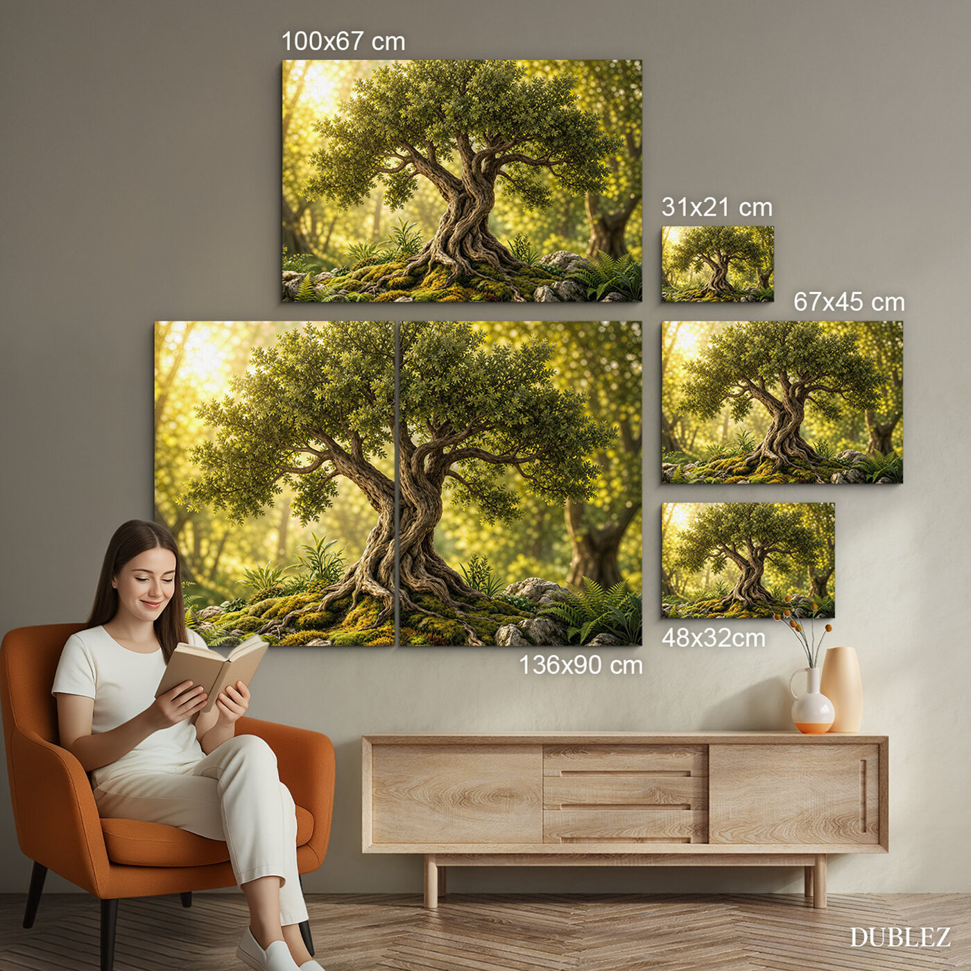 Image of the tree of life - The power of nature | 136x90 cm