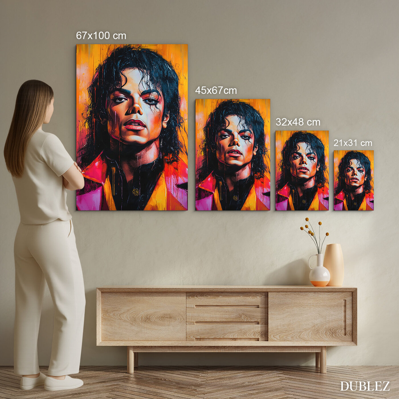 Colorful pop art portrait - Michael Jackson