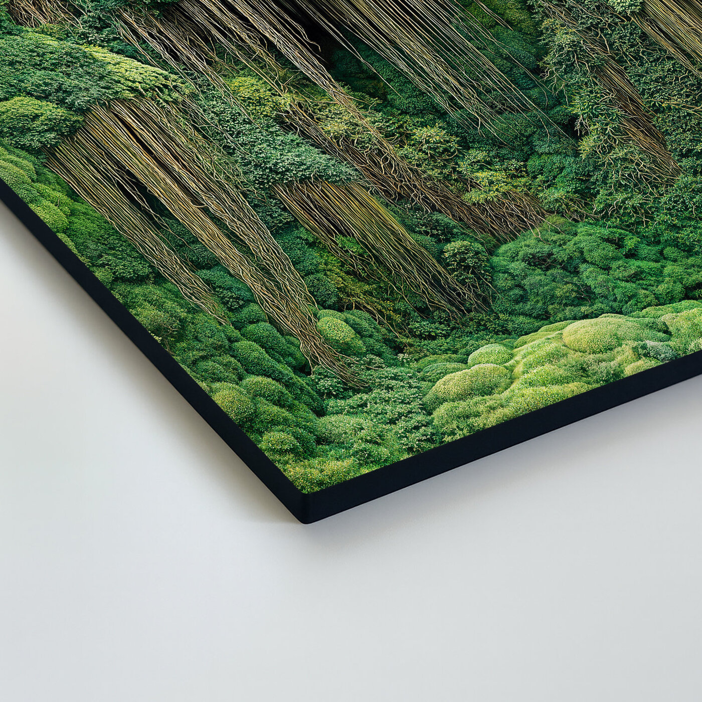 Printed Moss Wall Art on Wood - A Touch of Wilderness