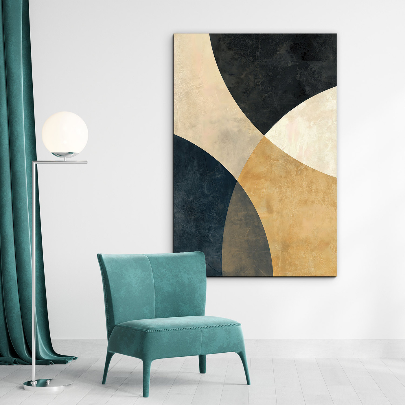 Abstract art on wood - Contrast