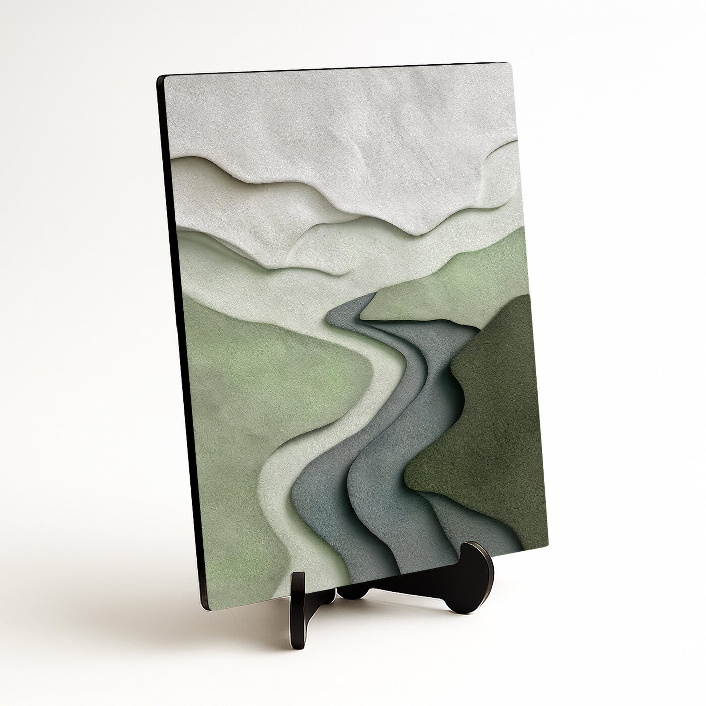 Drevený obraz - Abstraktná krajina