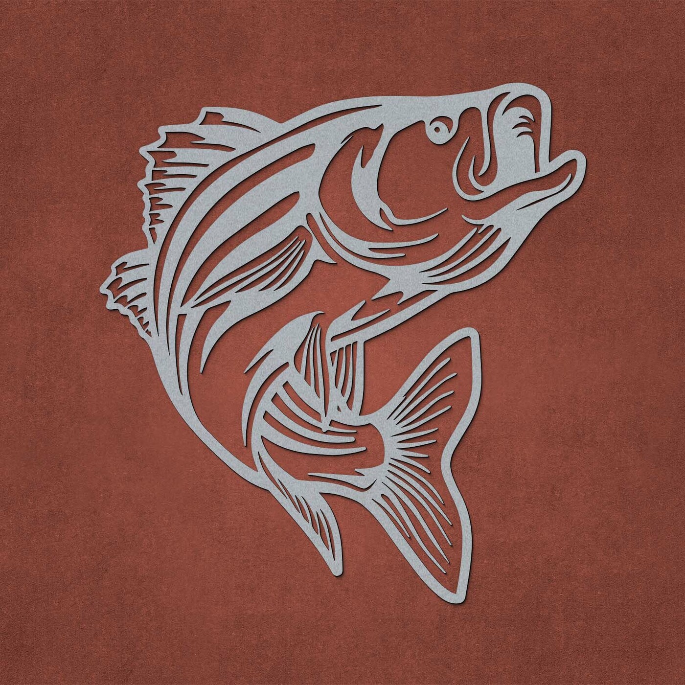 Wooden Wall Art of Fish - Roach | Silver