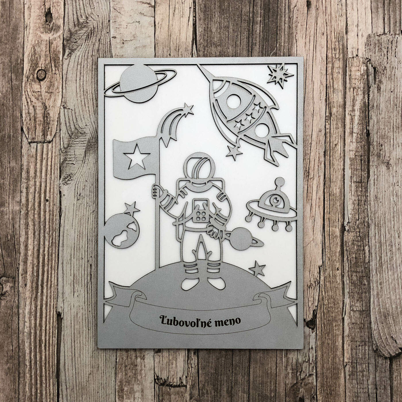 Tabuľka s menom - Astronaut