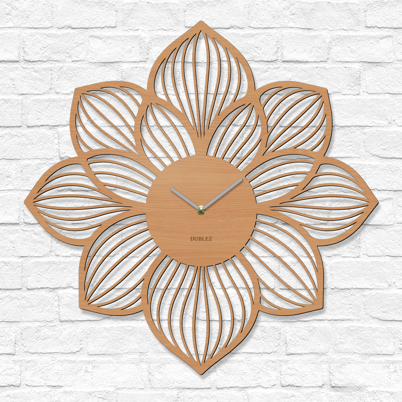 Tablou floral cu ceas - Petale | Fag