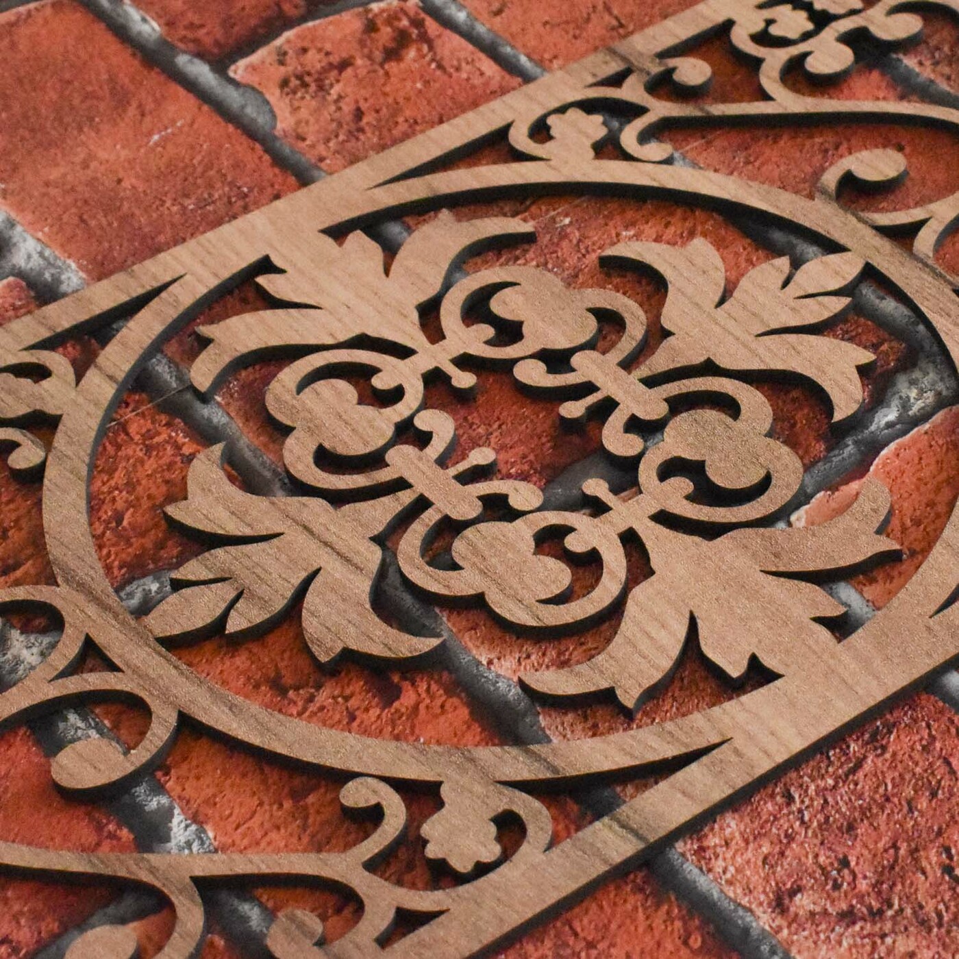 3D falpanel a nappaliba - Rusztik | Dohány Tölgy